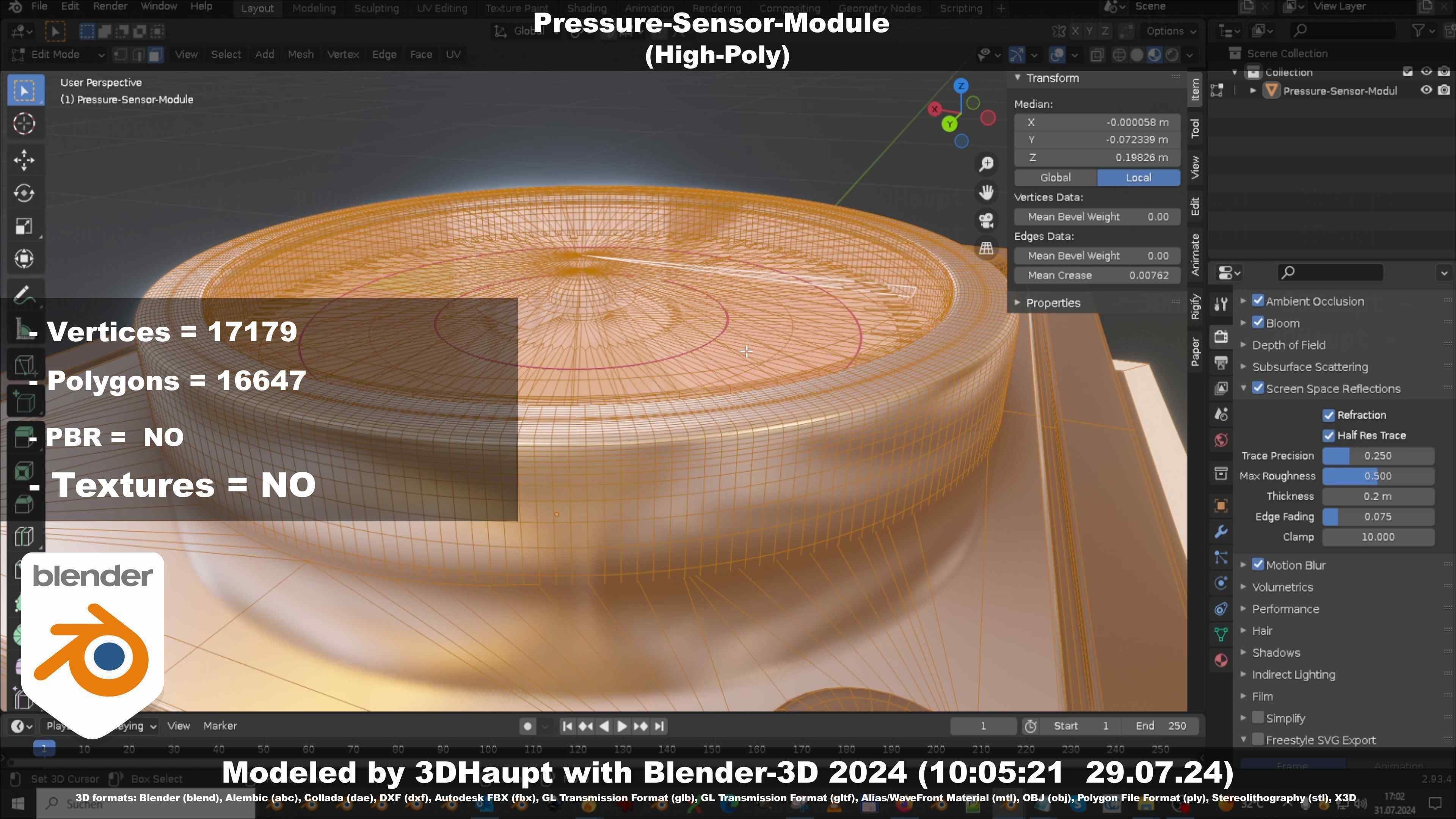 Pressure-Sensor-Module  3D model_18