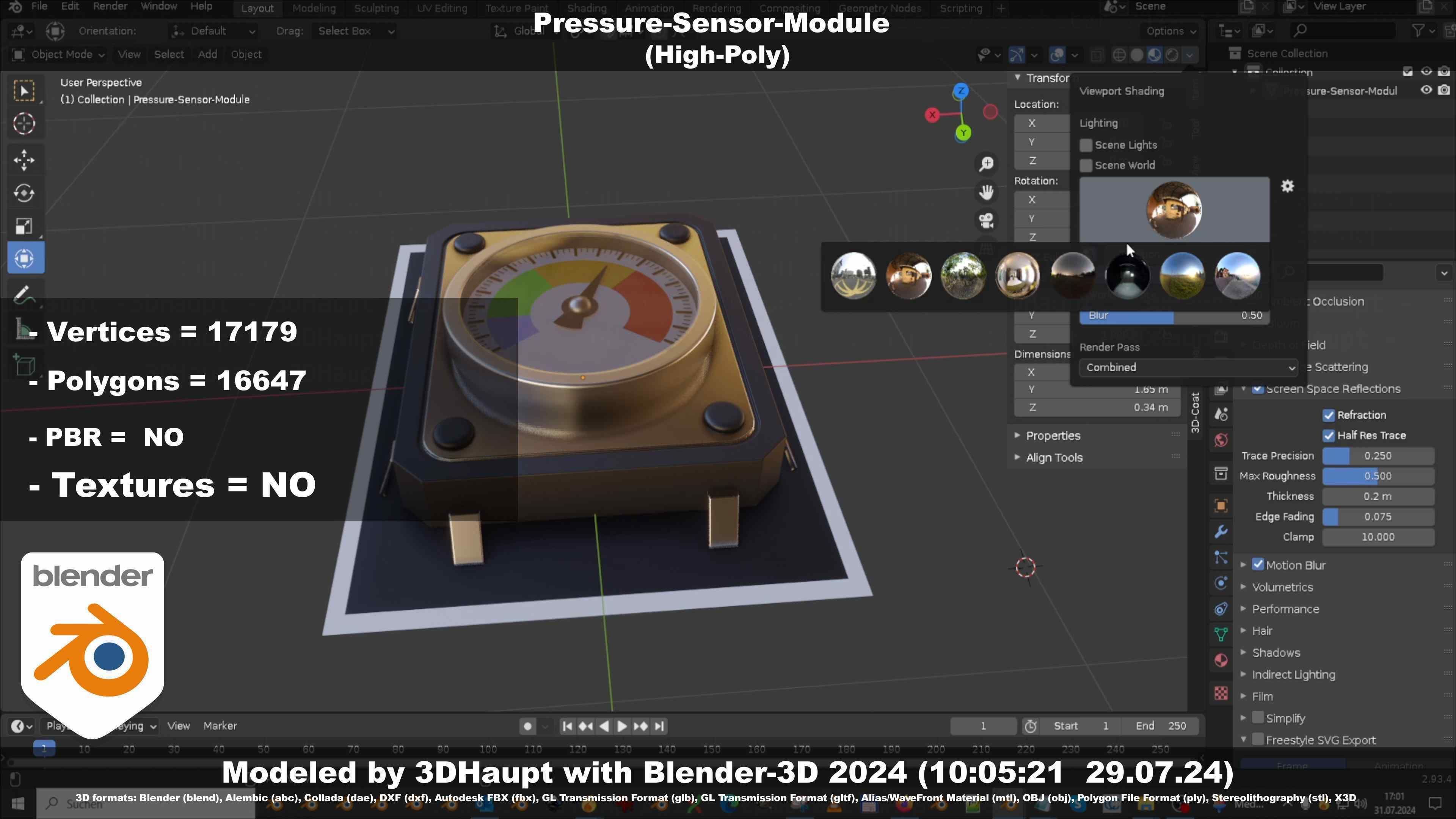 Pressure-Sensor-Module  3D model_61