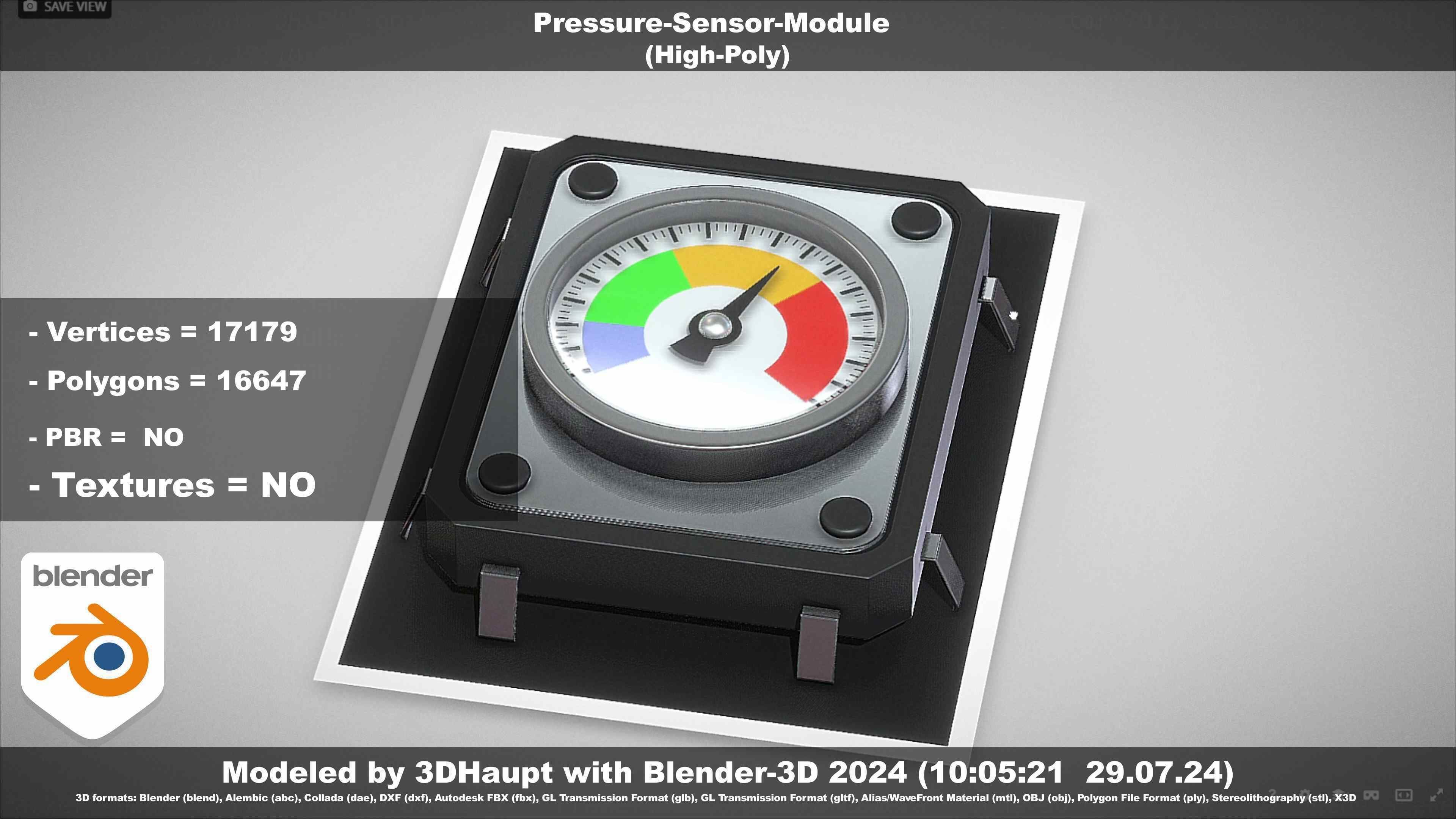 Pressure-Sensor-Module  3D model_20