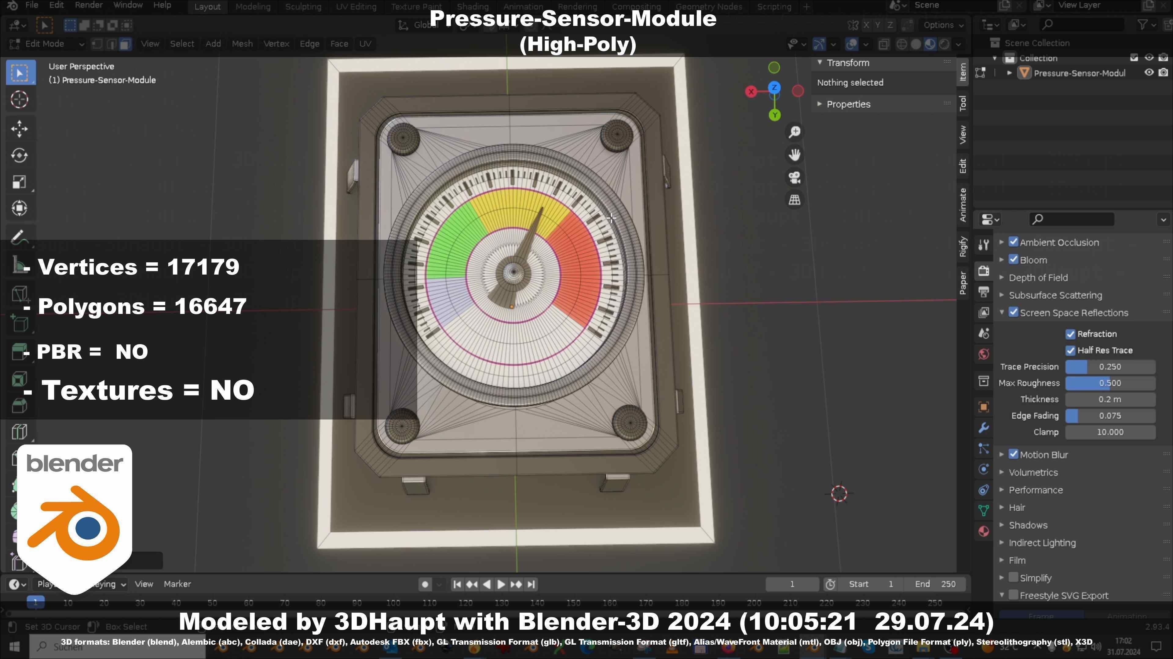 Pressure-Sensor-Module  3D model_94