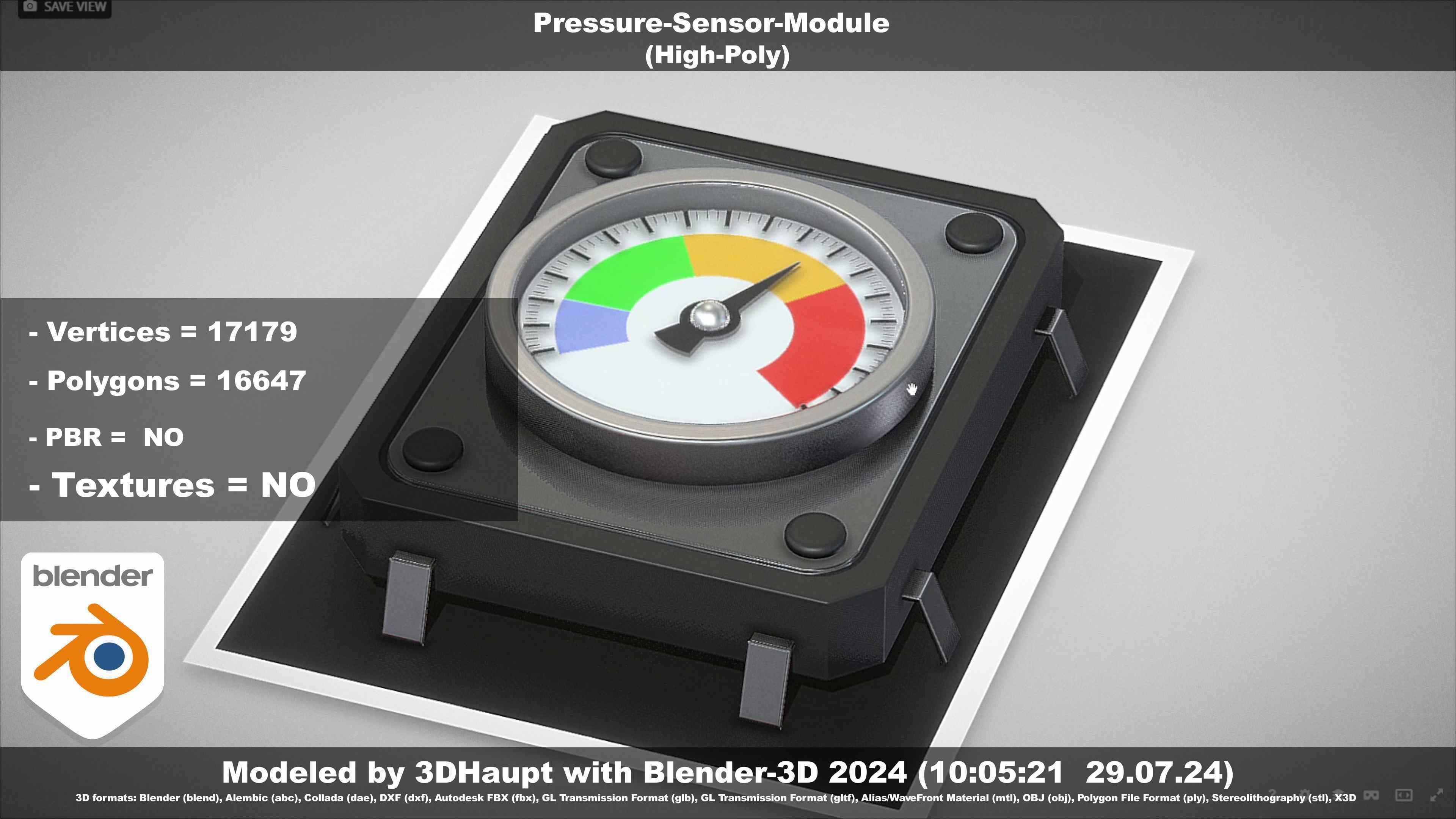 Pressure-Sensor-Module  3D model_72
