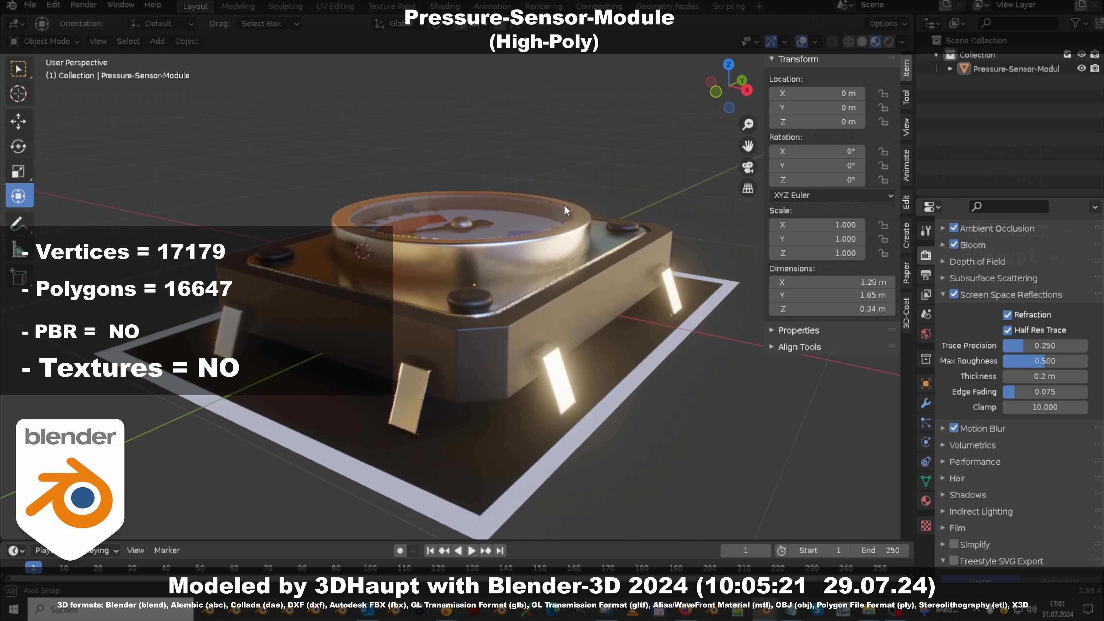 Pressure-Sensor-Module  3D model_63
