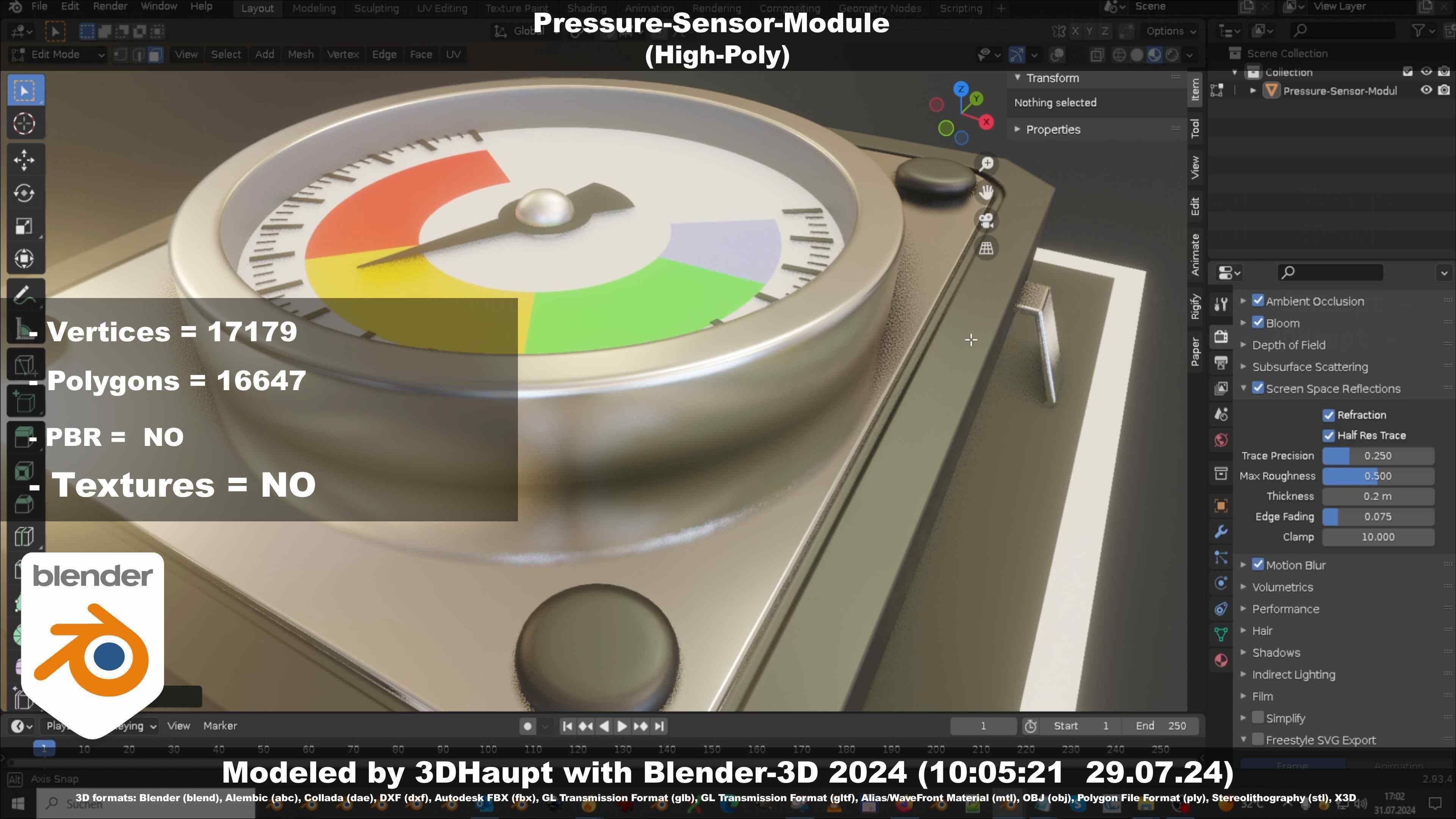 Pressure-Sensor-Module  3D model_22