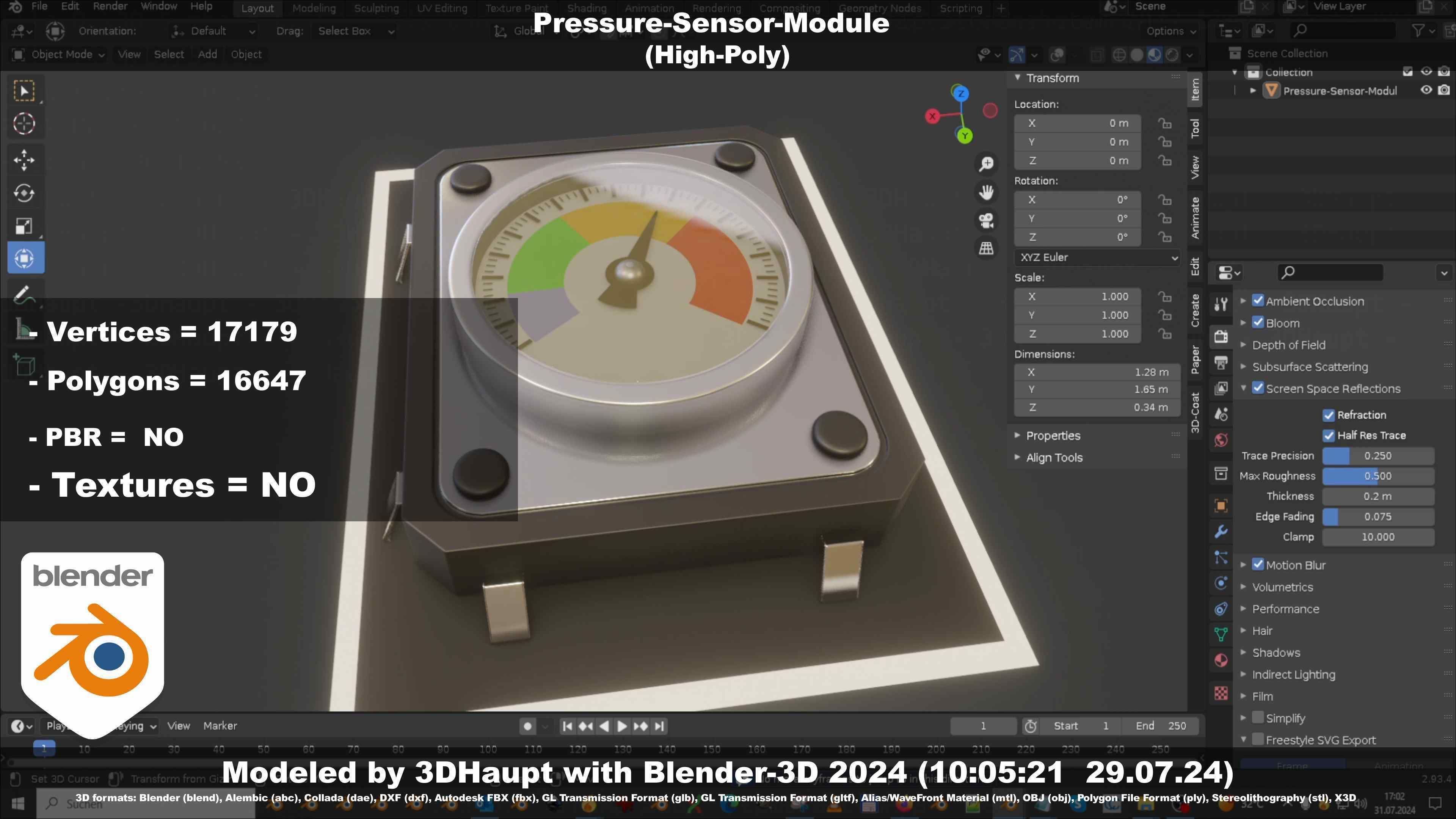 Pressure-Sensor-Module  3D model_45
