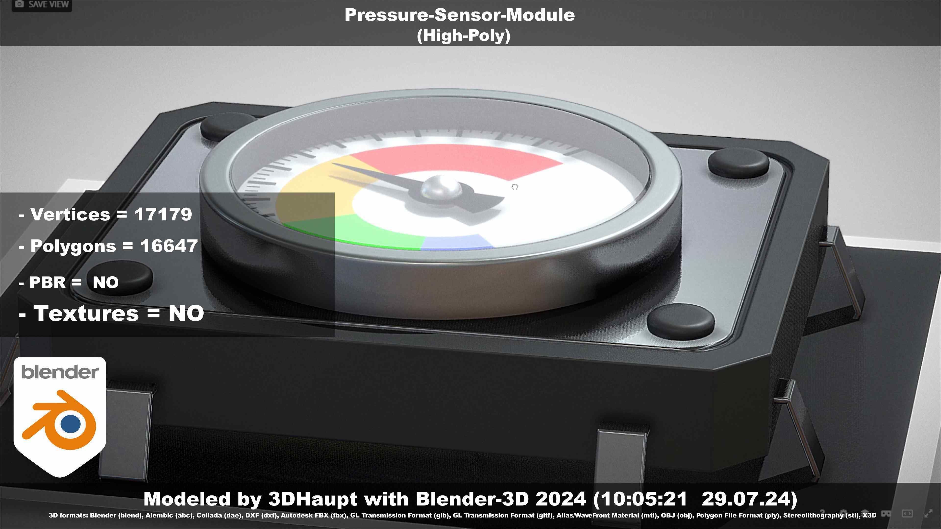 Pressure-Sensor-Module  3D model_107