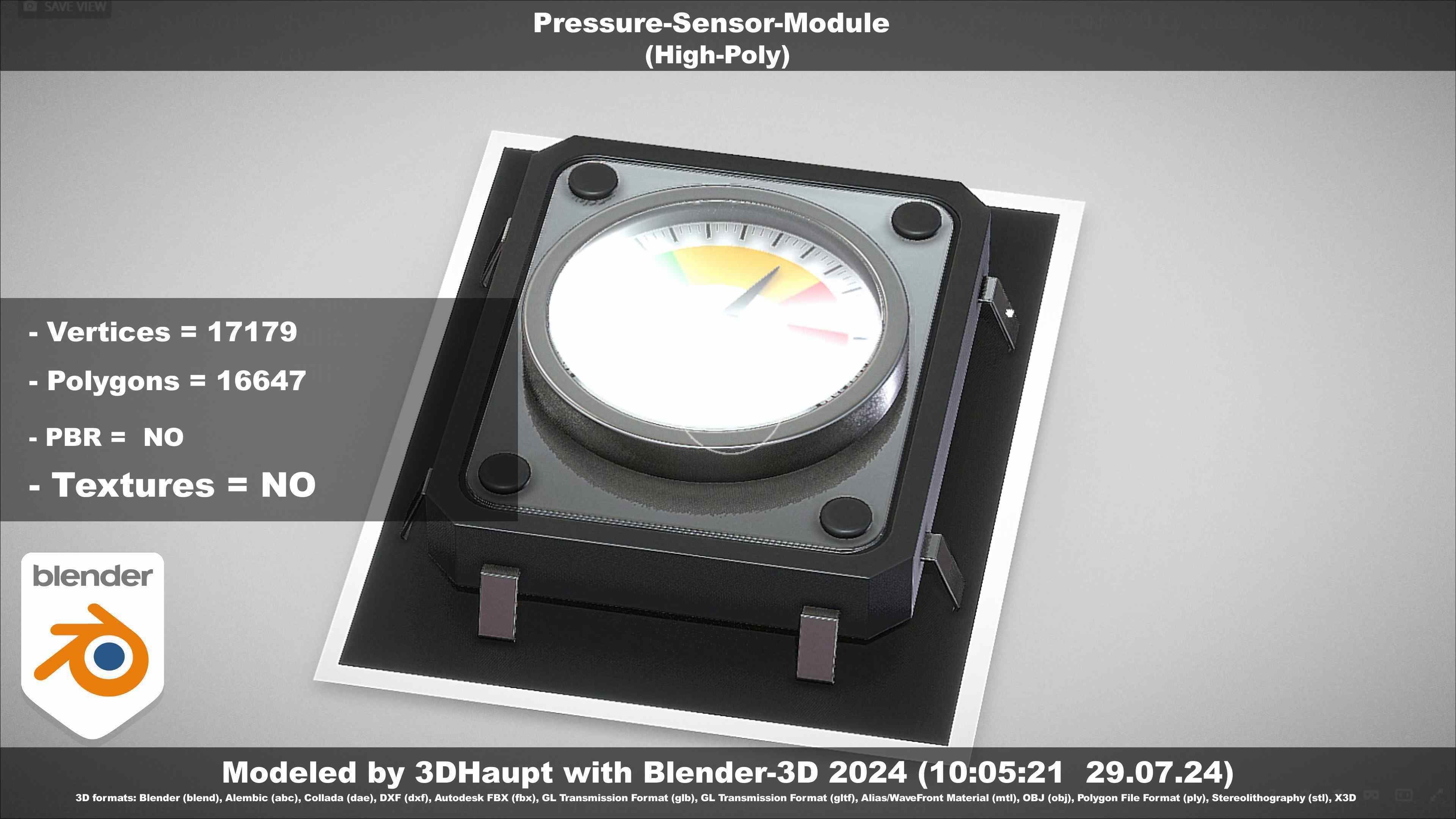 Pressure-Sensor-Module  3D model_39