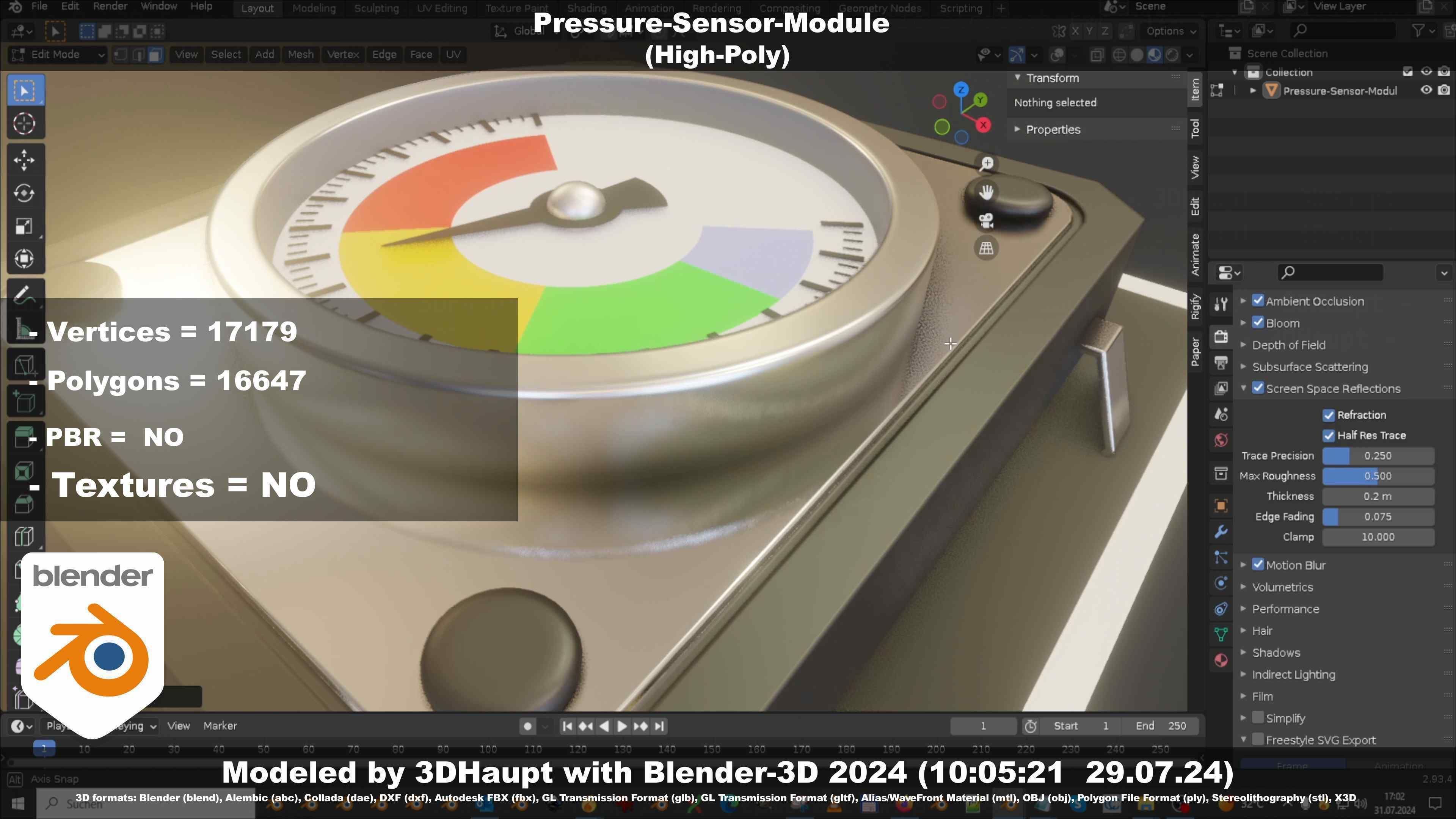 Pressure-Sensor-Module  3D model_126