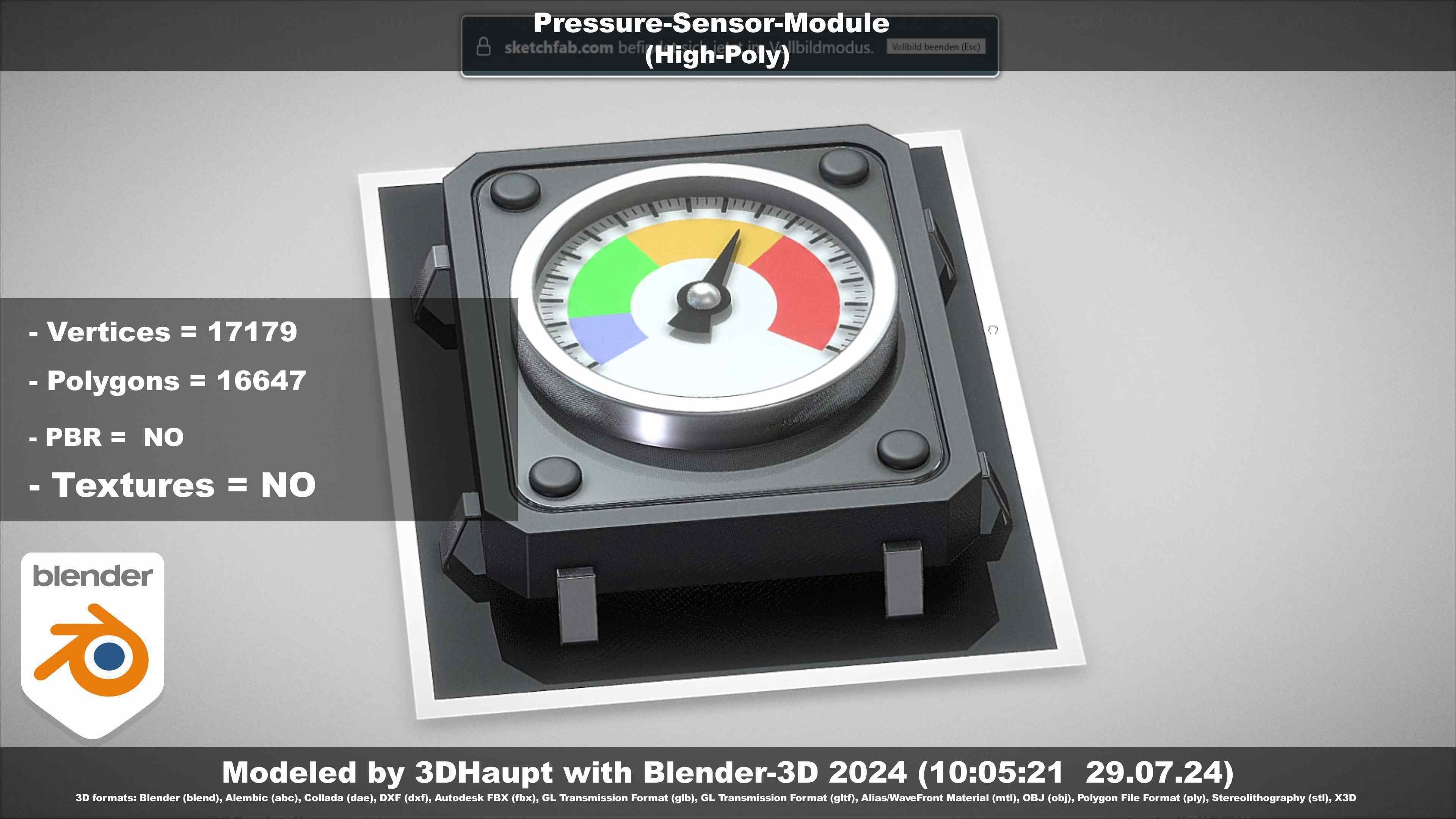 Pressure-Sensor-Module  3D model_70
