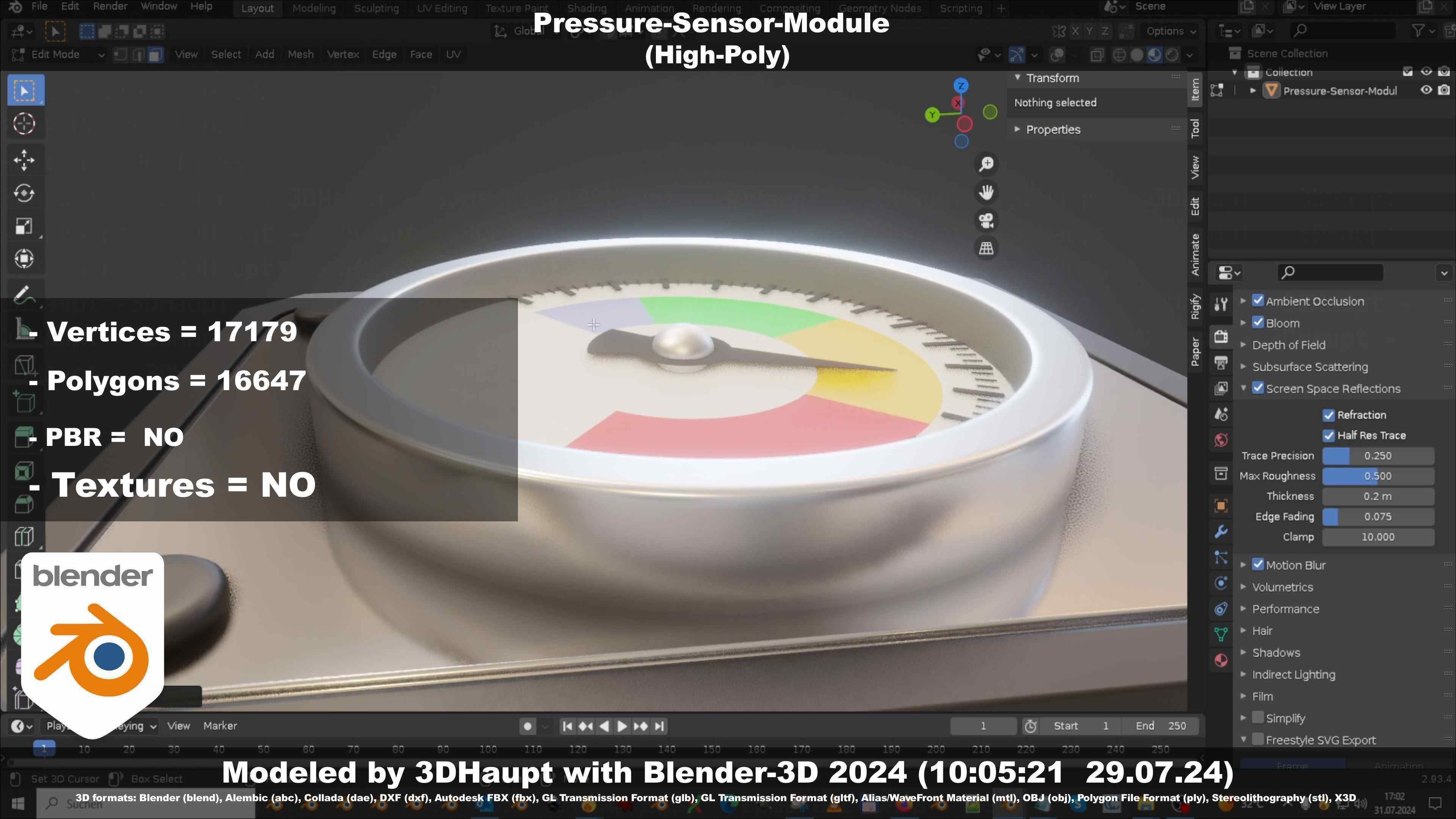 Pressure-Sensor-Module  3D model_55