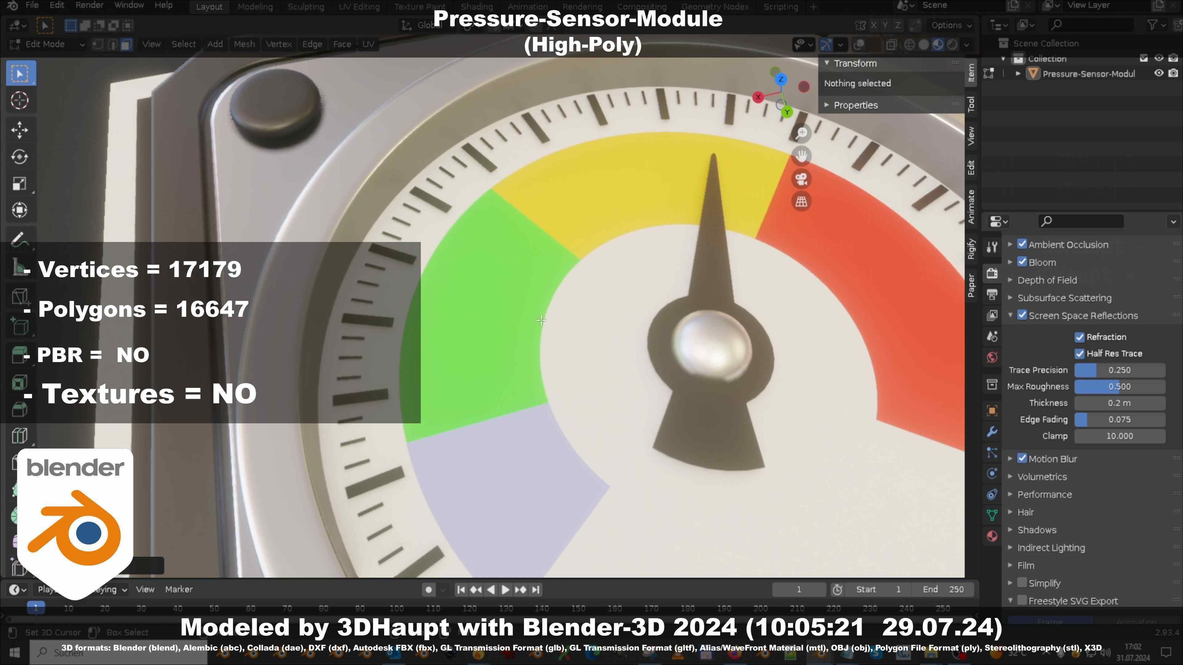 Pressure-Sensor-Module  3D model_13