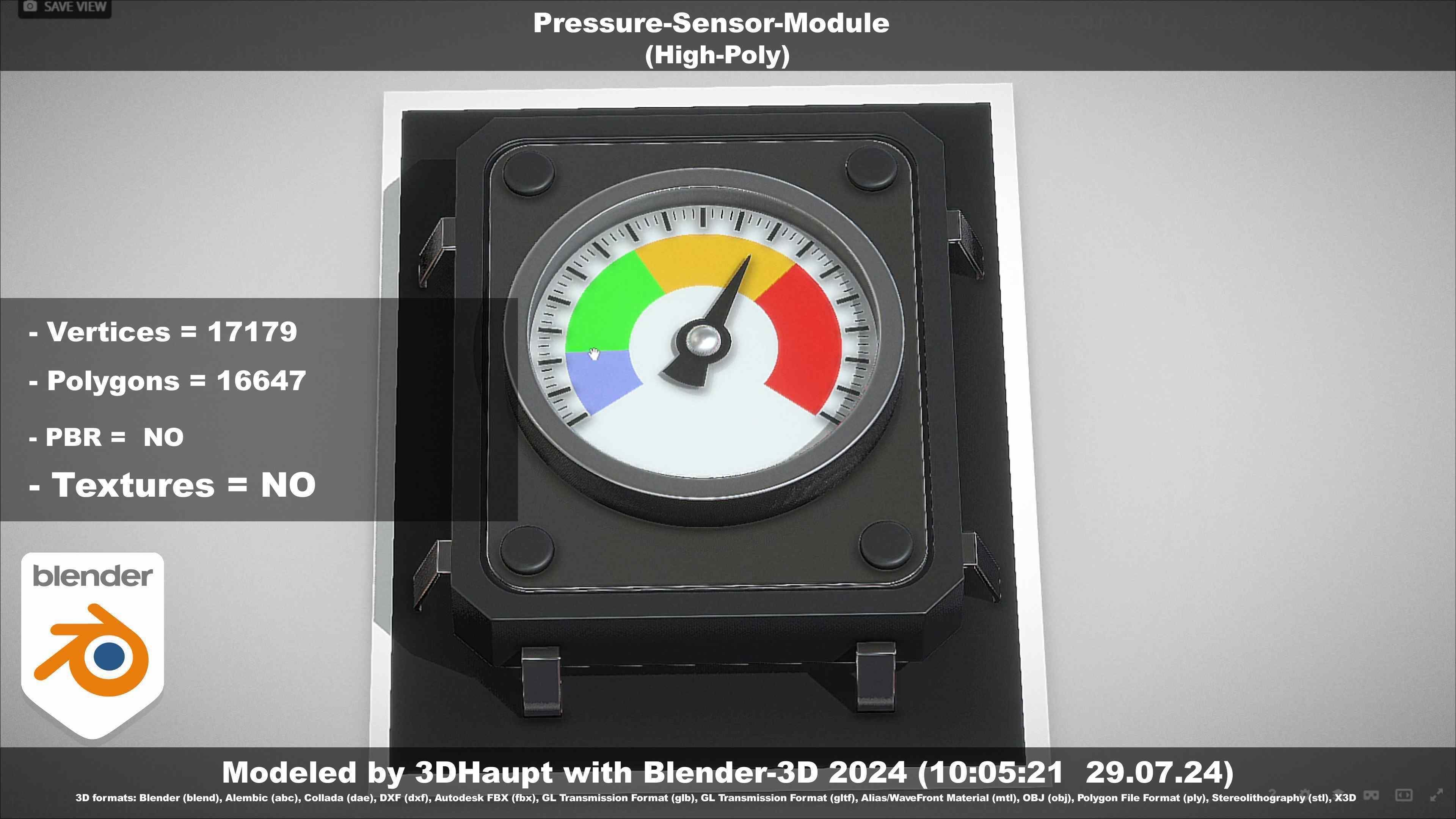 Pressure-Sensor-Module  3D model_114