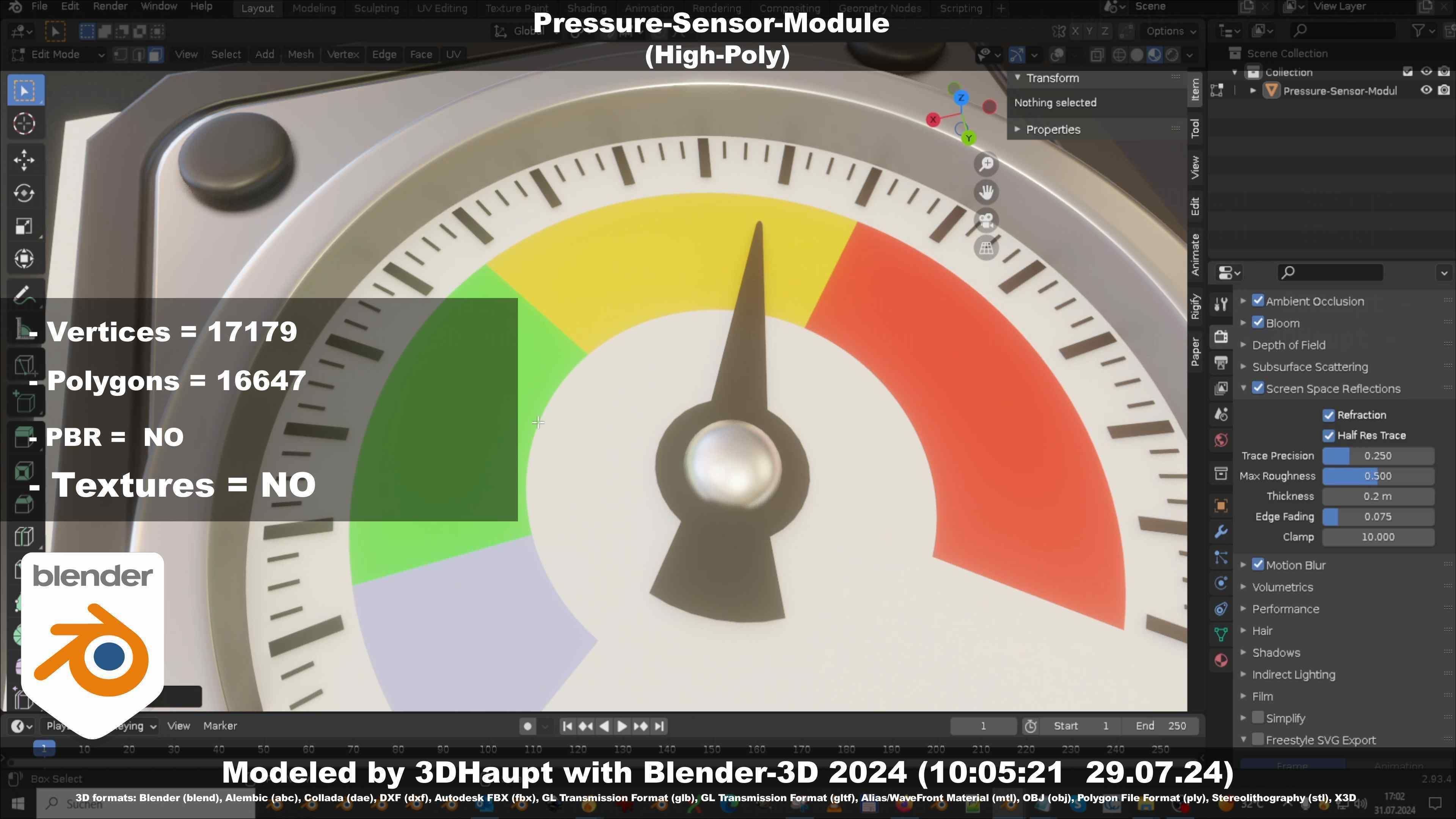 Pressure-Sensor-Module  3D model_99