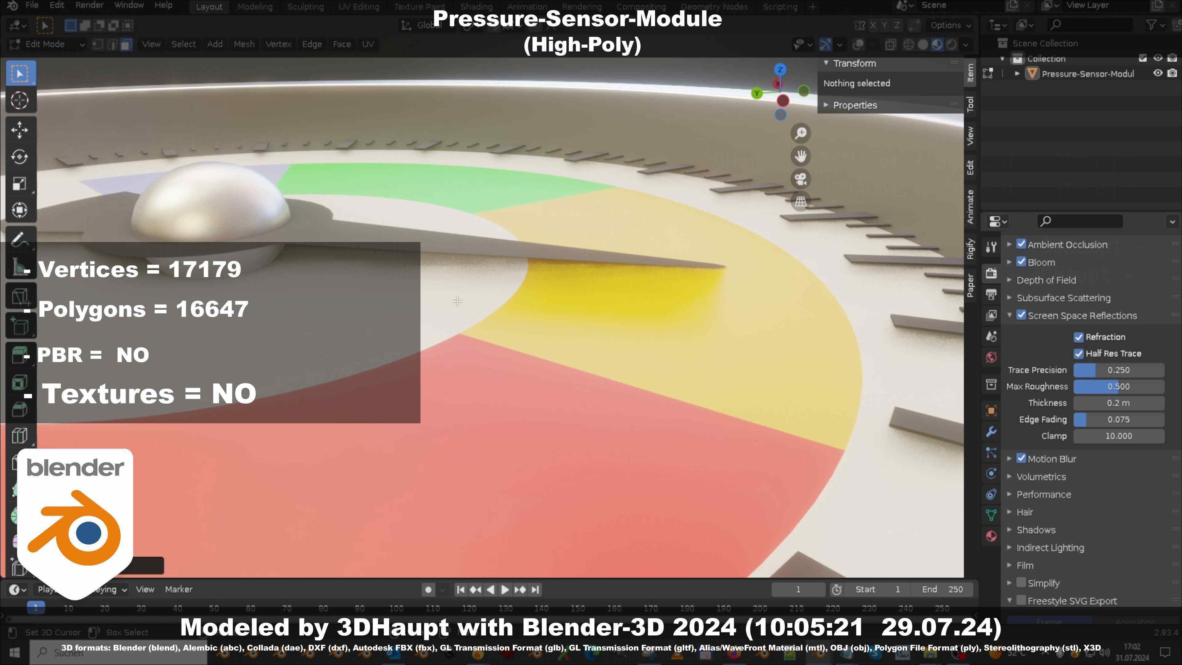 Pressure-Sensor-Module  3D model_4
