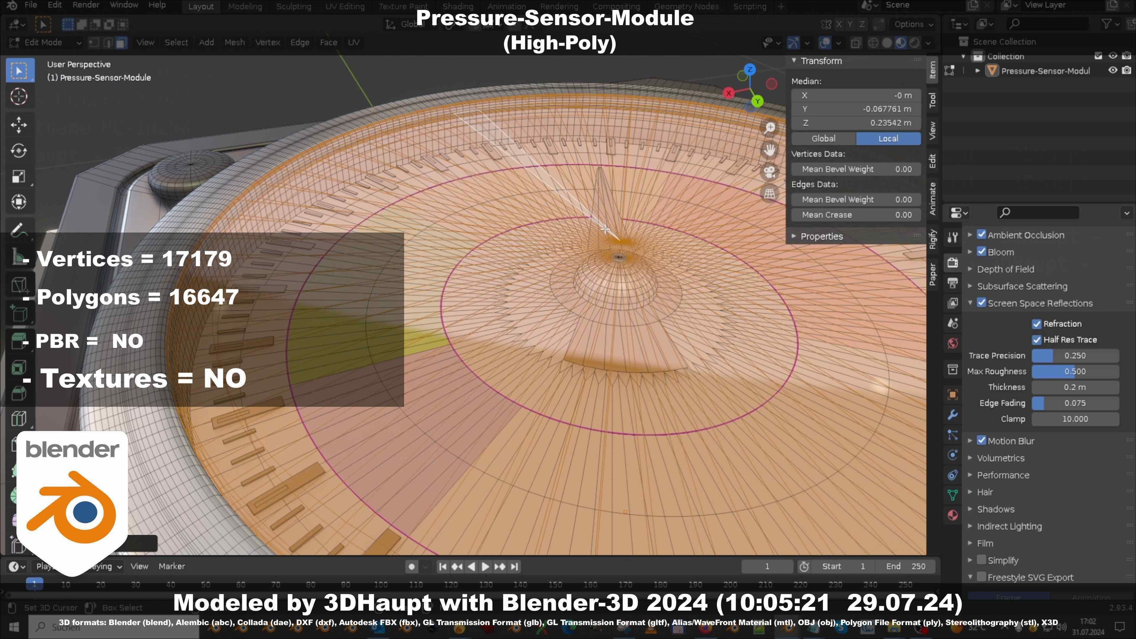 Pressure-Sensor-Module  3D model_98