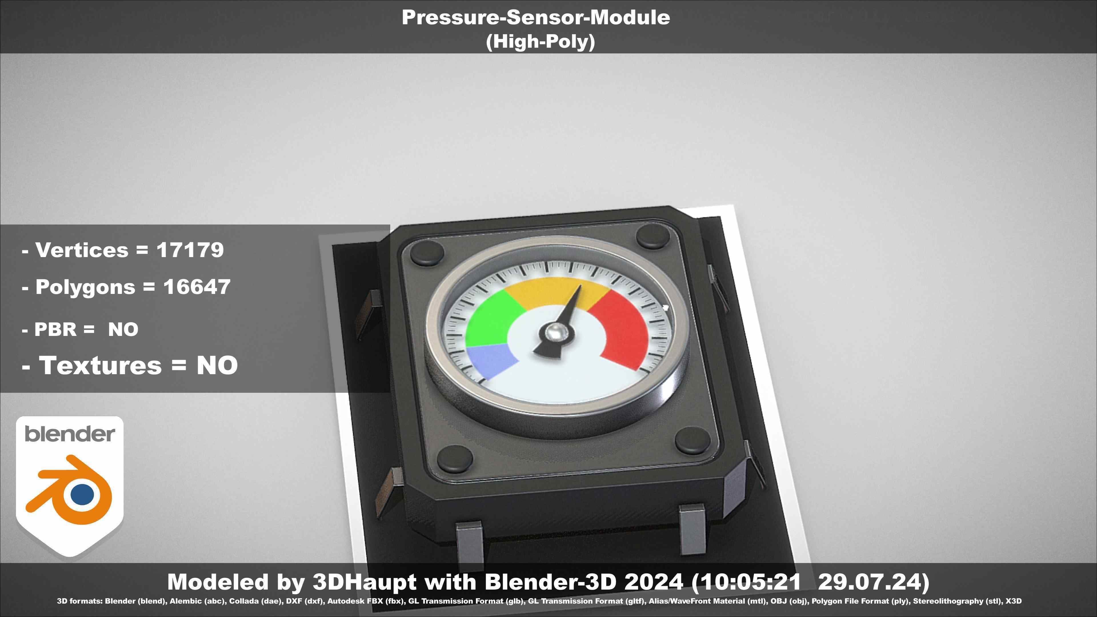 Pressure-Sensor-Module  3D model_36
