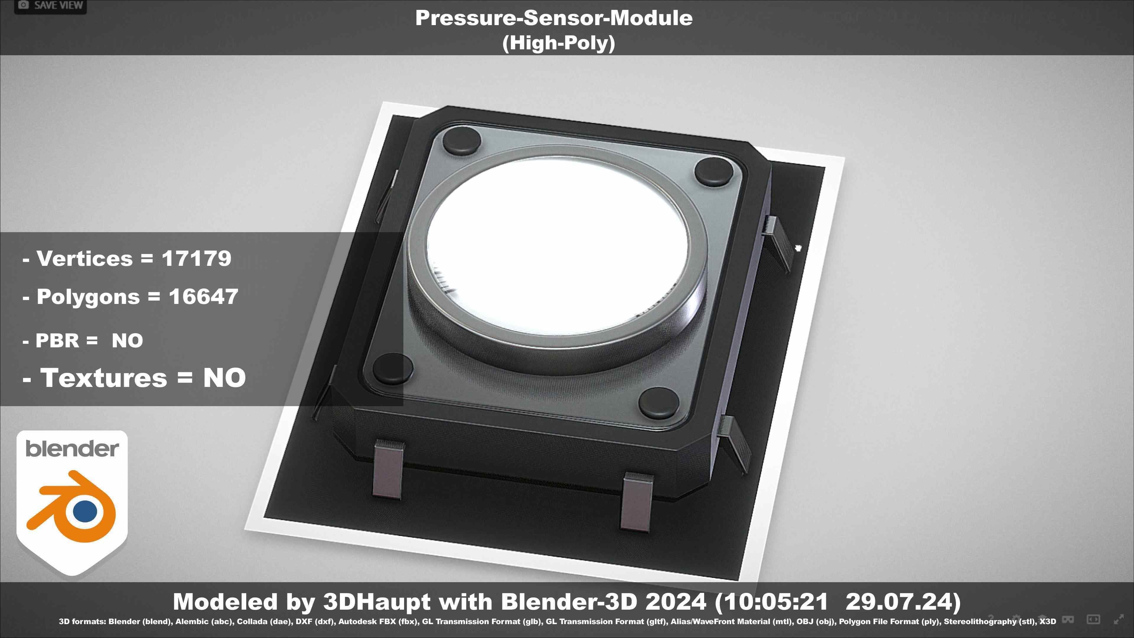 Pressure-Sensor-Module  3D model_106