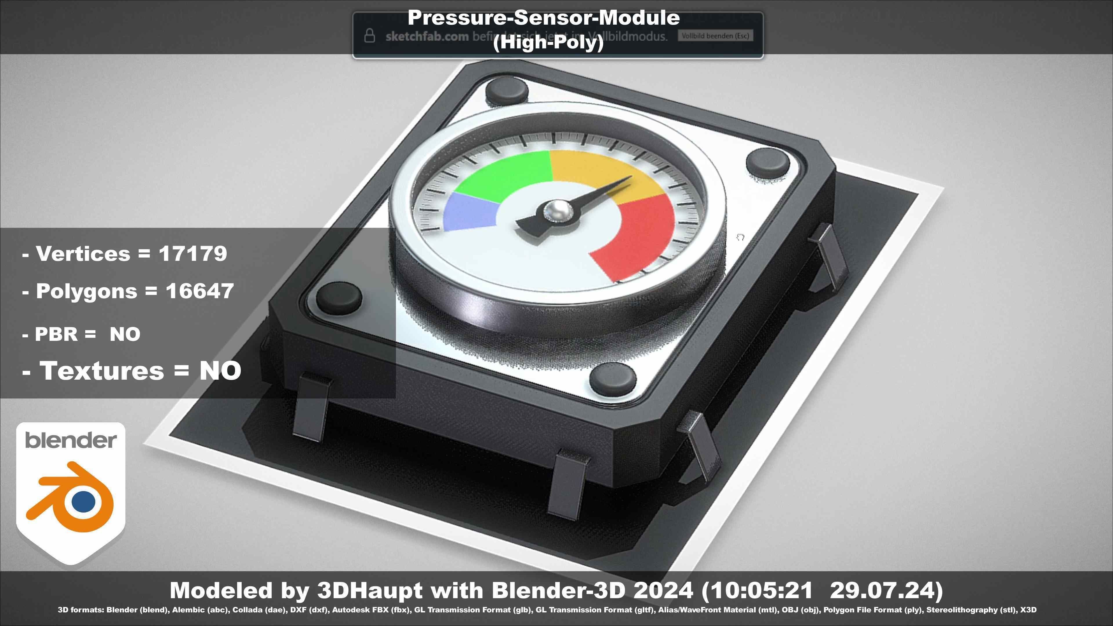 Pressure-Sensor-Module  3D model_16