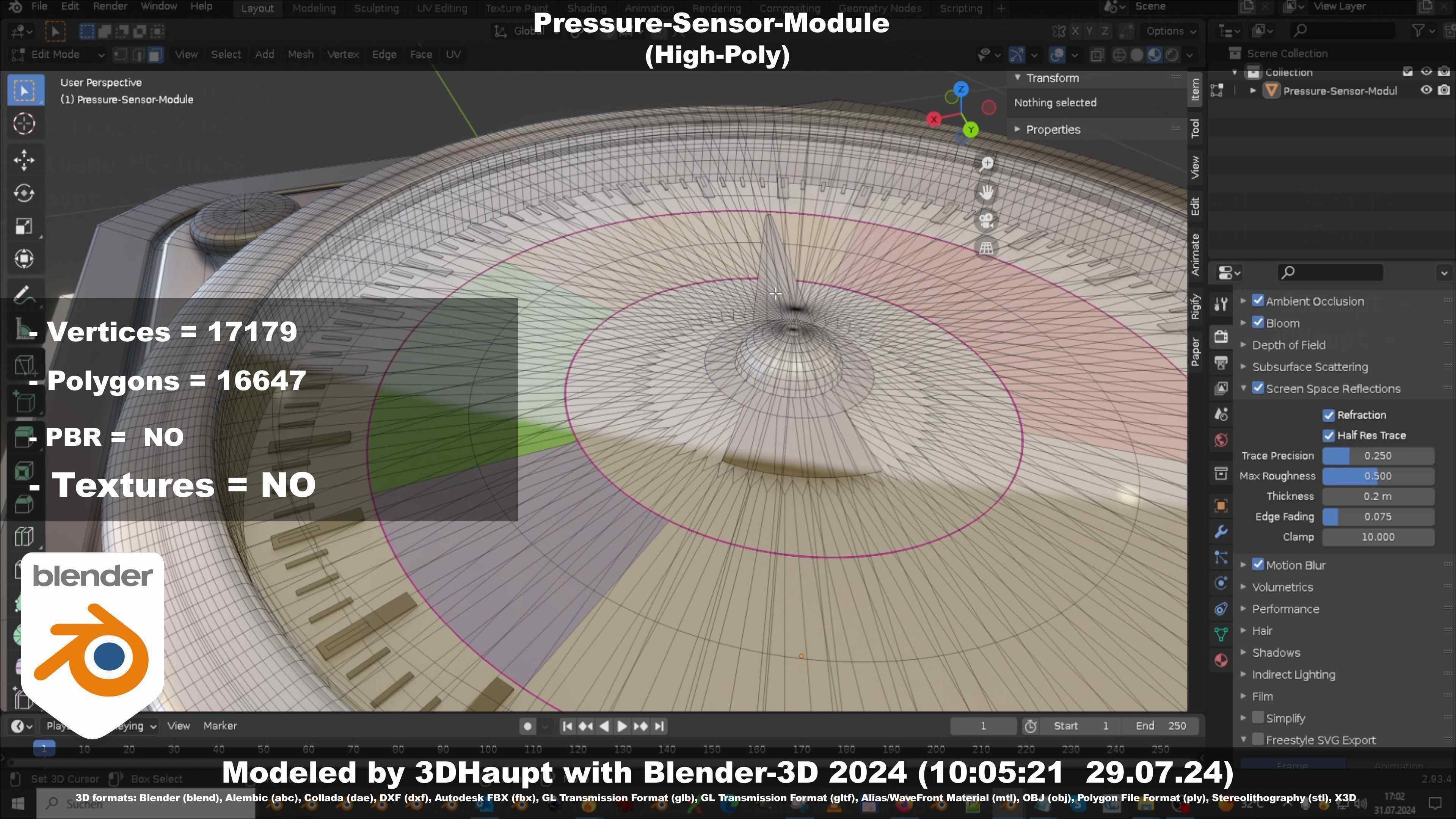 Pressure-Sensor-Module  3D model_83