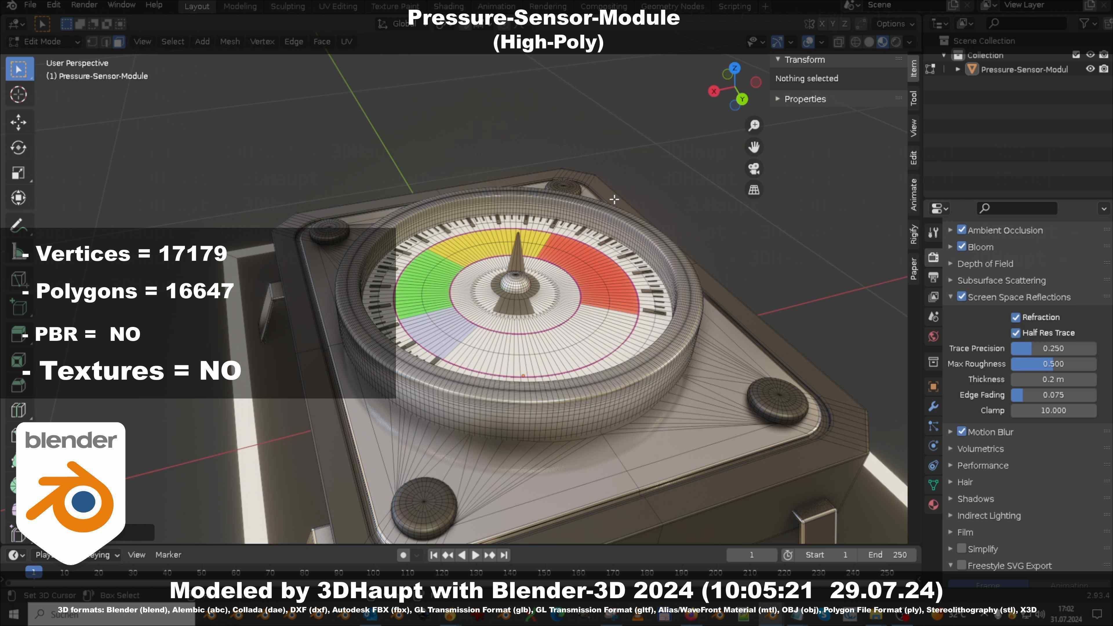 Pressure-Sensor-Module  3D model_89