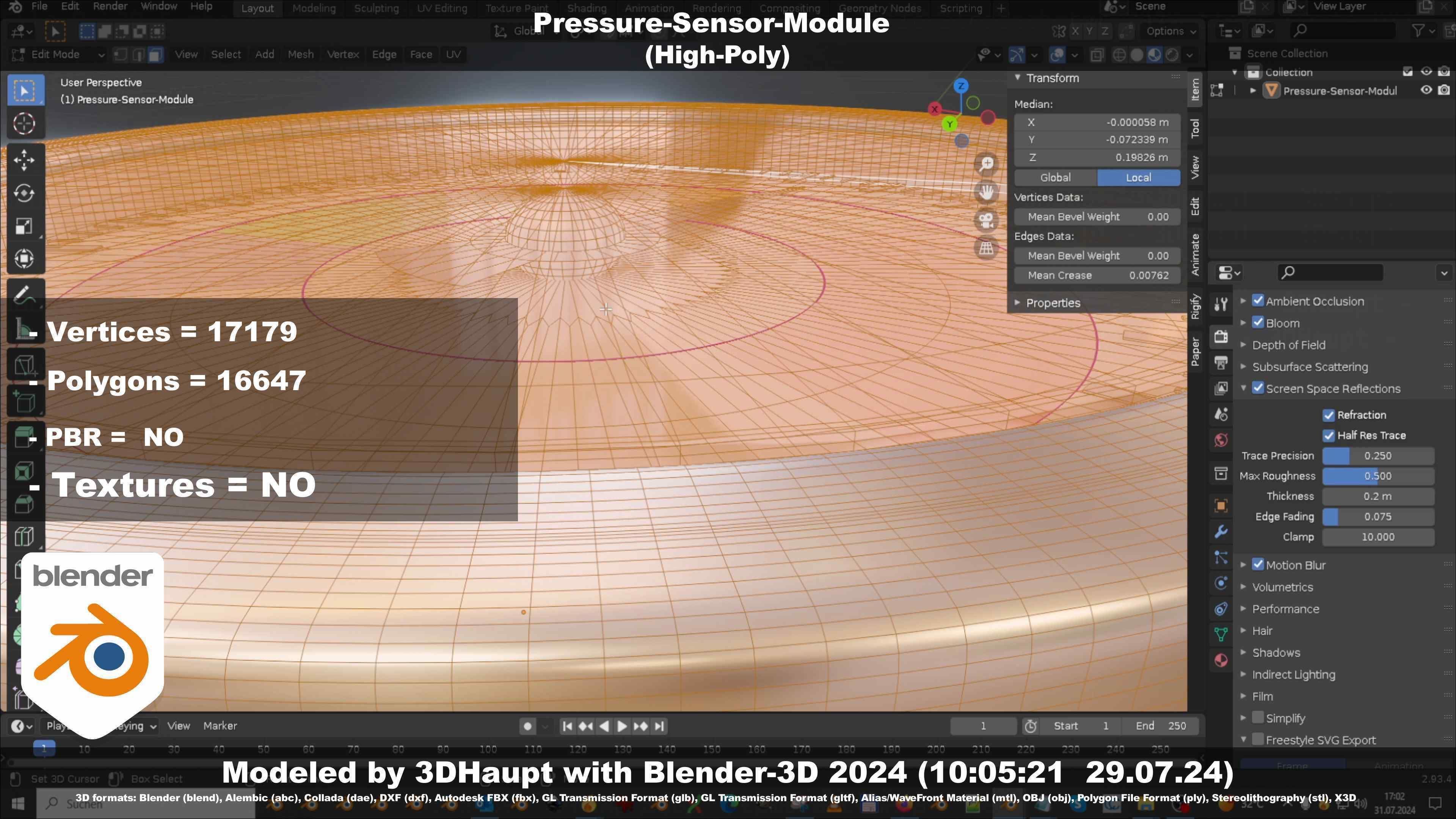 Pressure-Sensor-Module  3D model_92