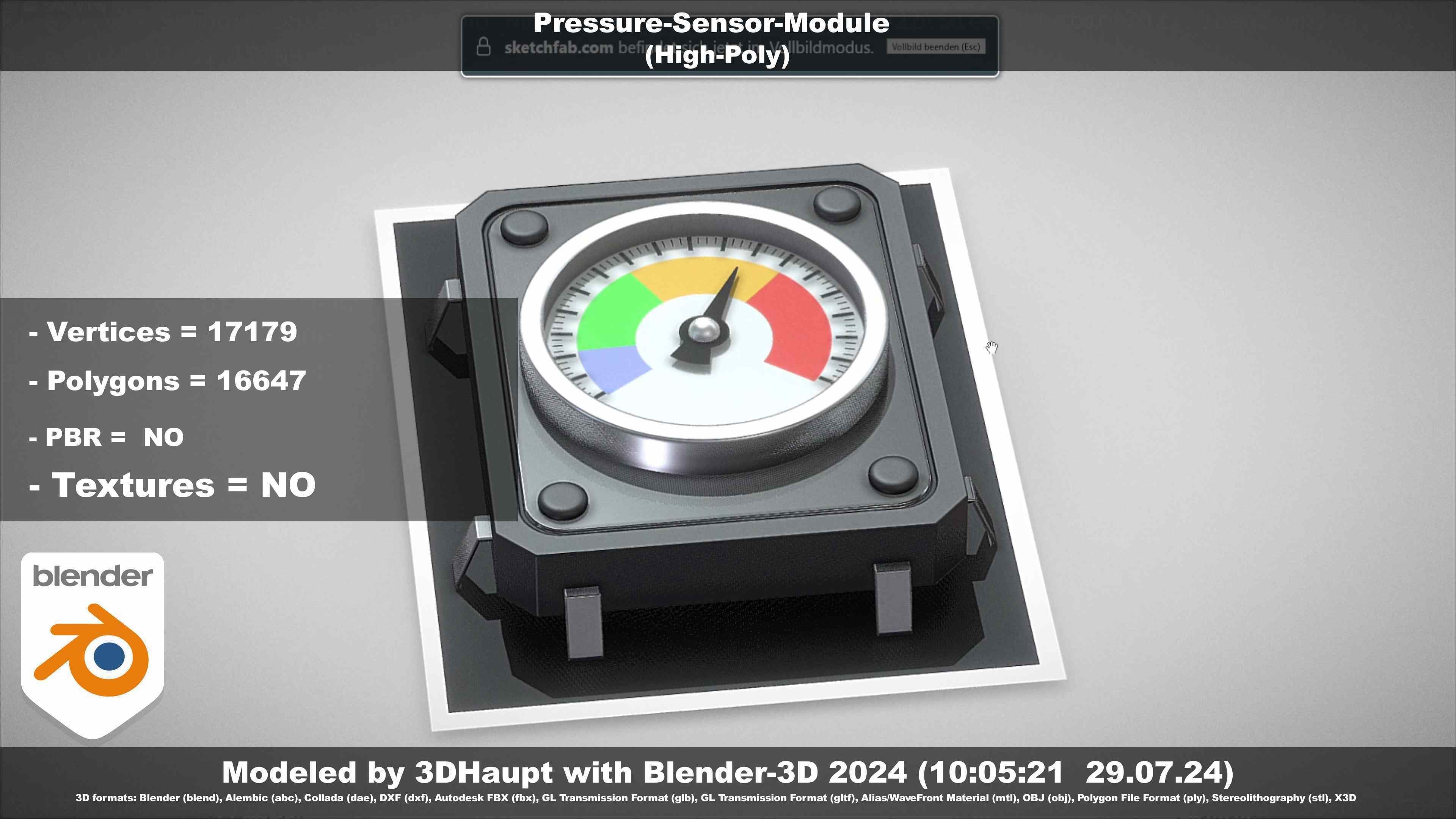 Pressure-Sensor-Module  3D model_109