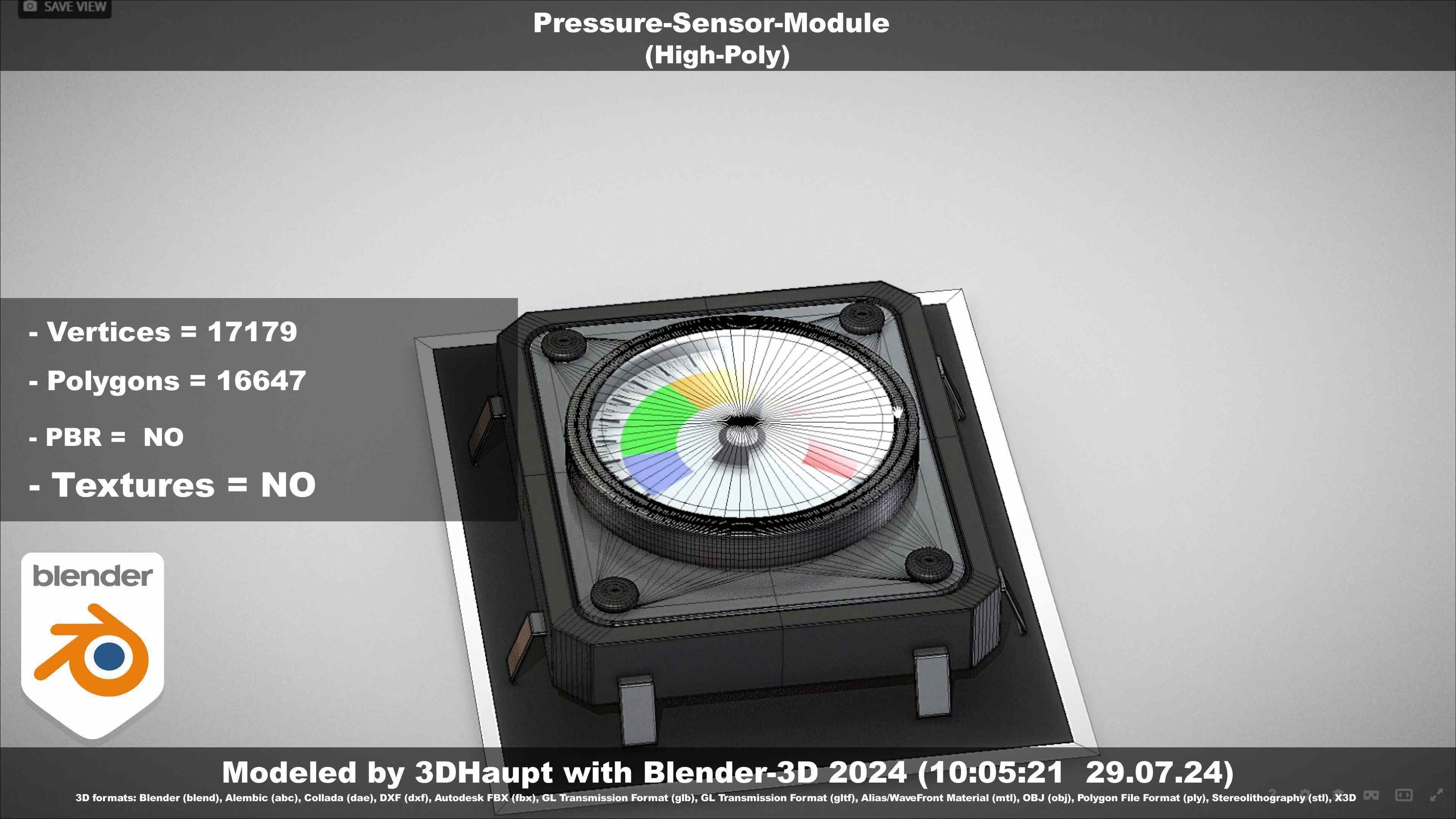Pressure-Sensor-Module  3D model_115