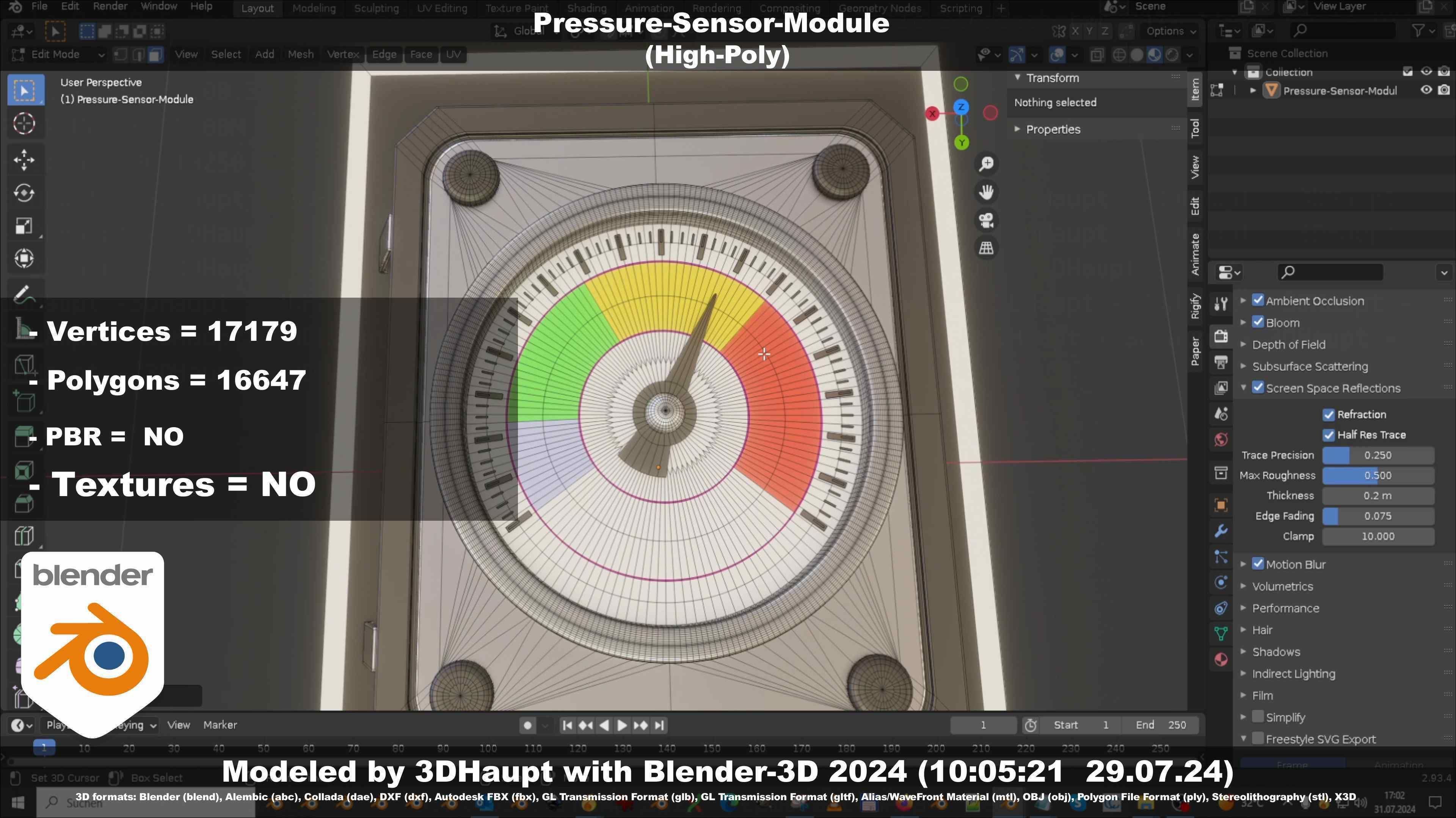 Pressure-Sensor-Module  3D model_145