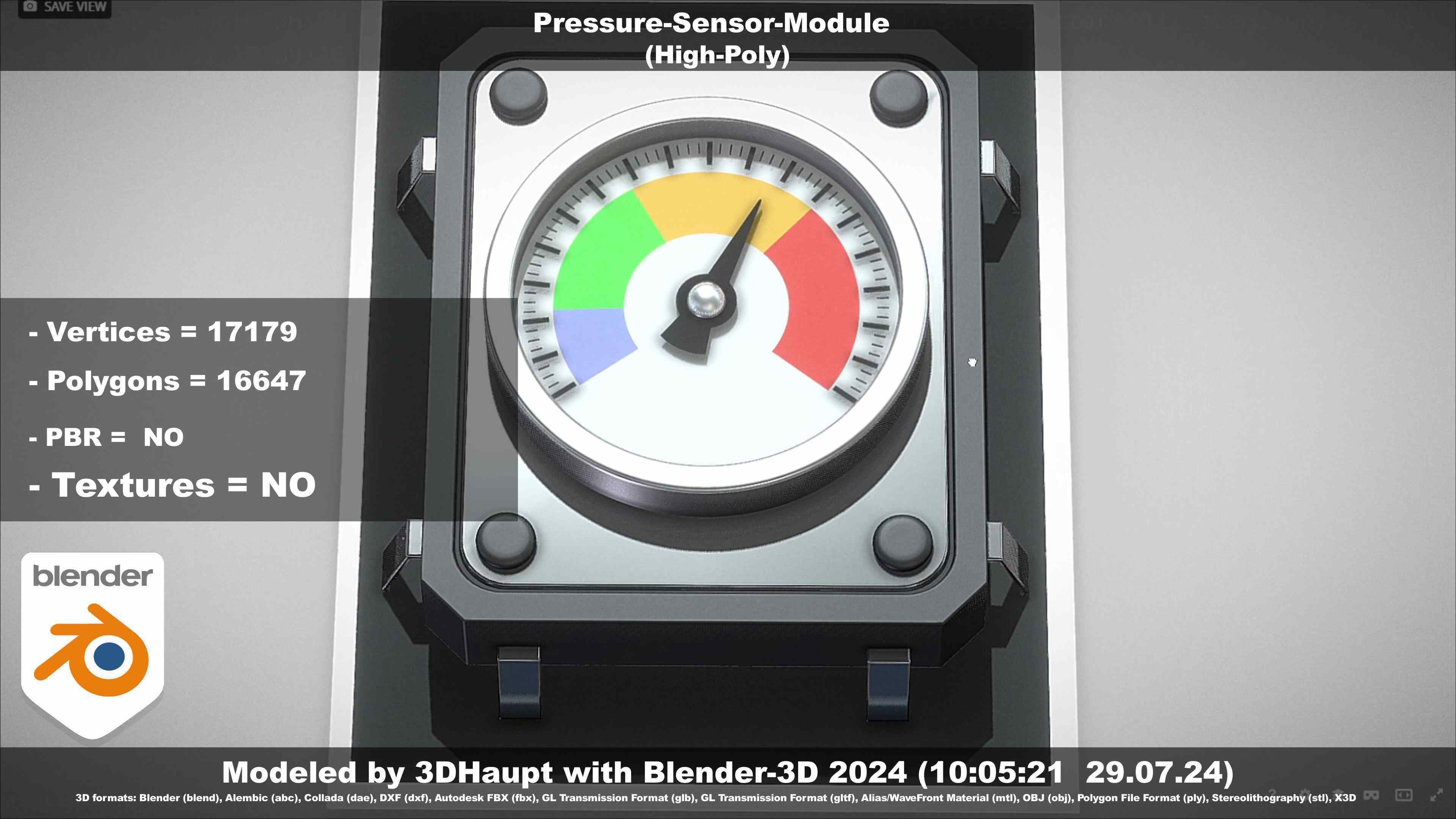 Pressure-Sensor-Module  3D model_2