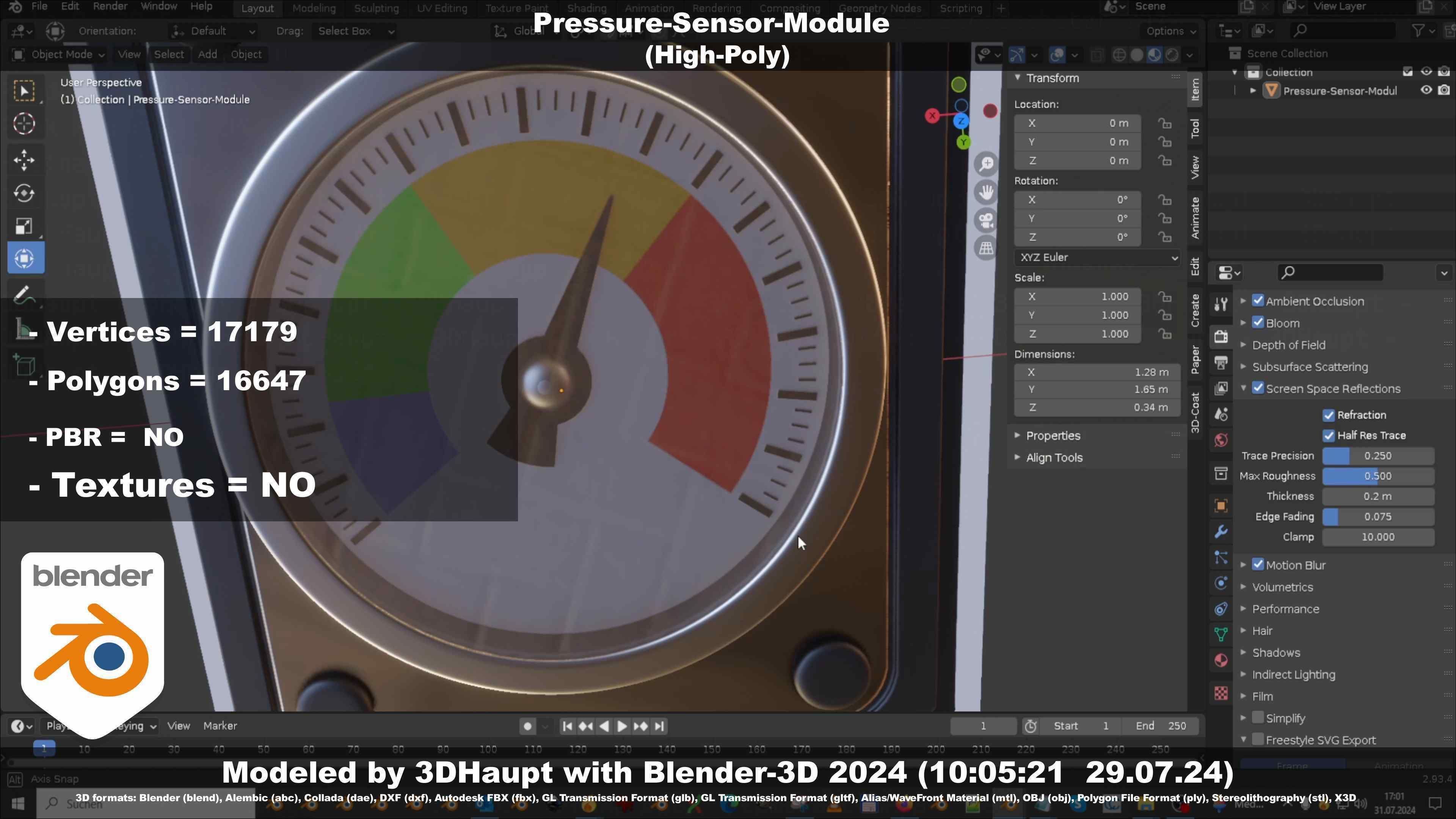 Pressure-Sensor-Module  3D model_19