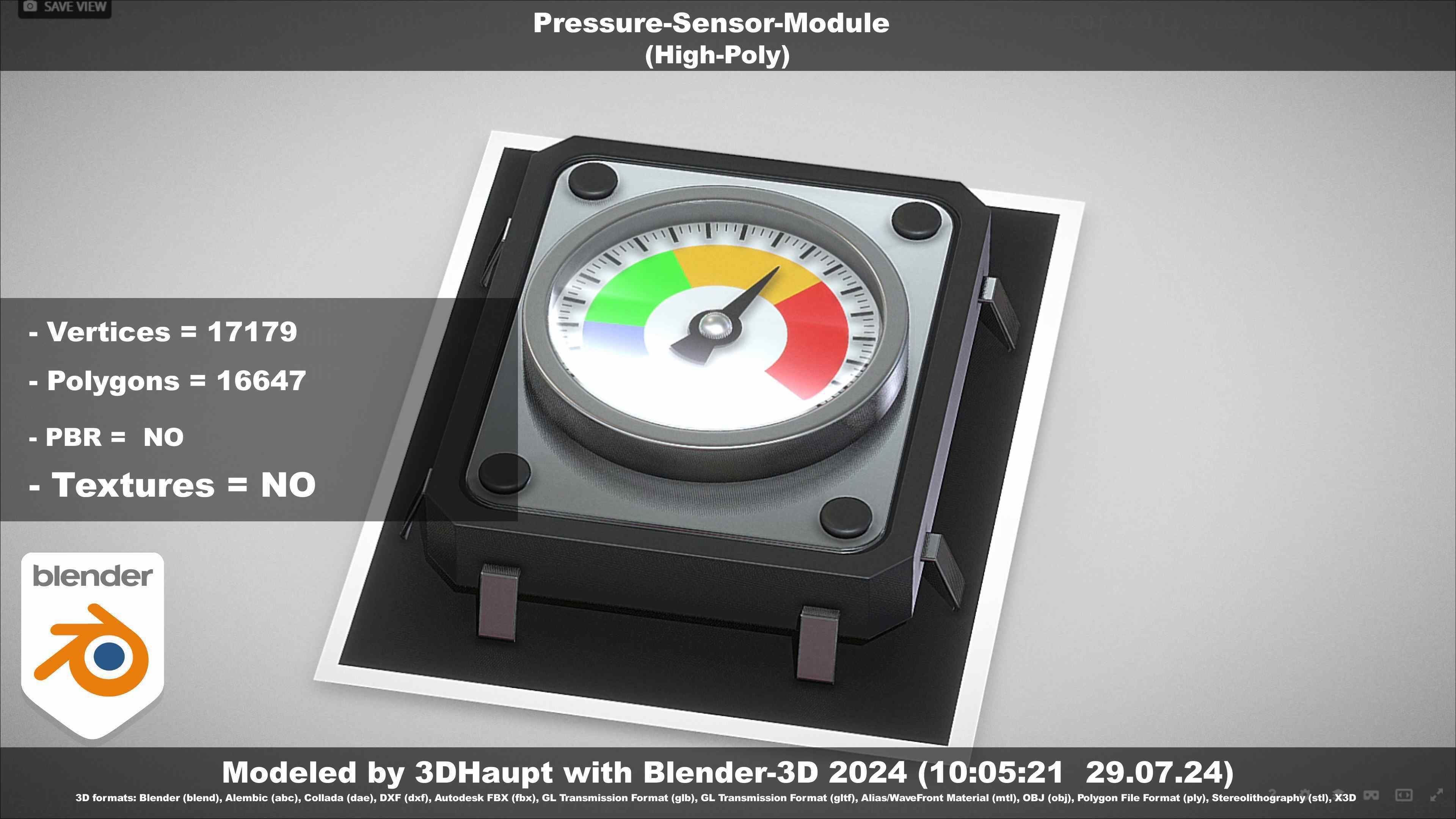 Pressure-Sensor-Module  3D model_146