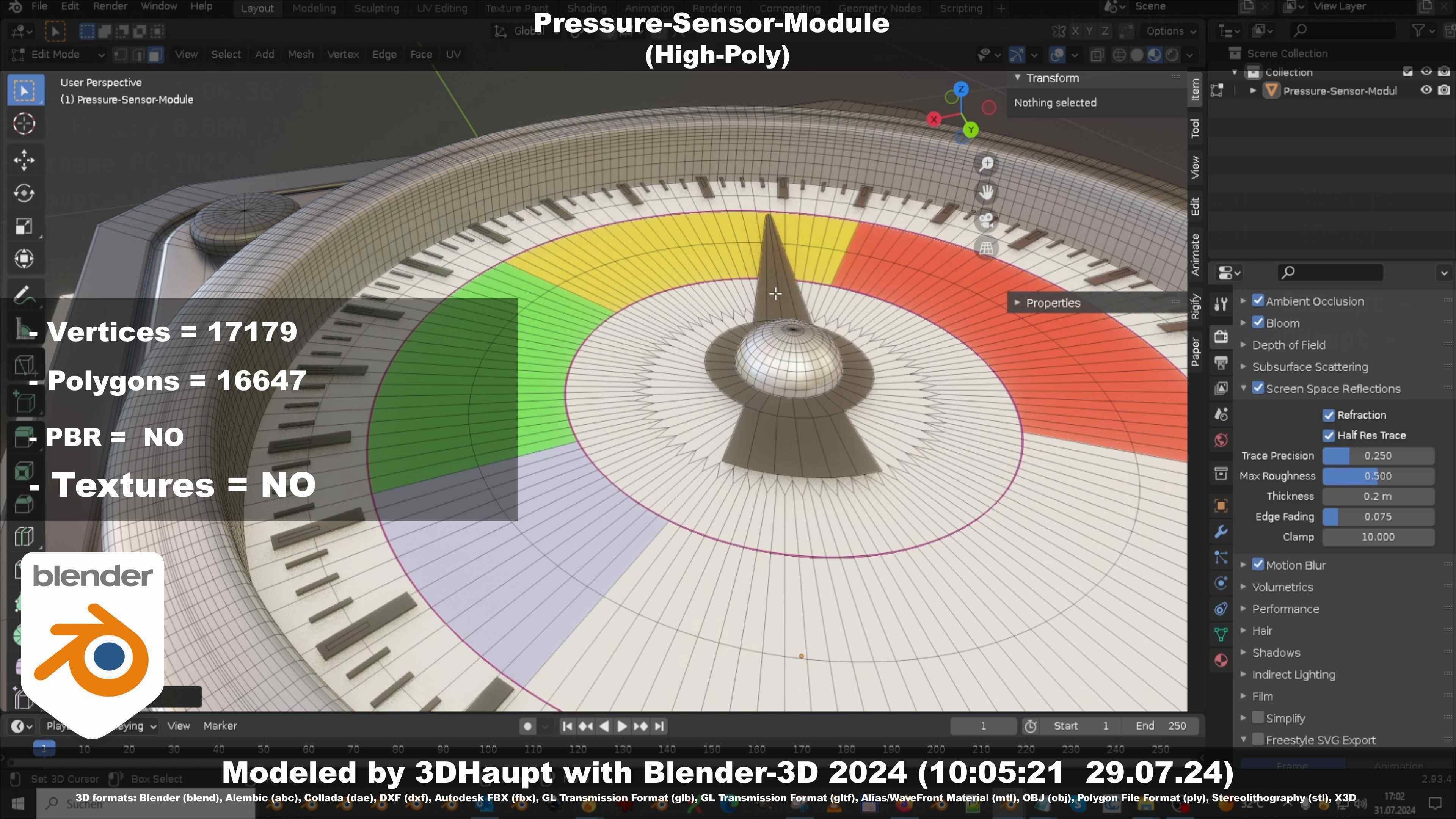 Pressure-Sensor-Module  3D model_139