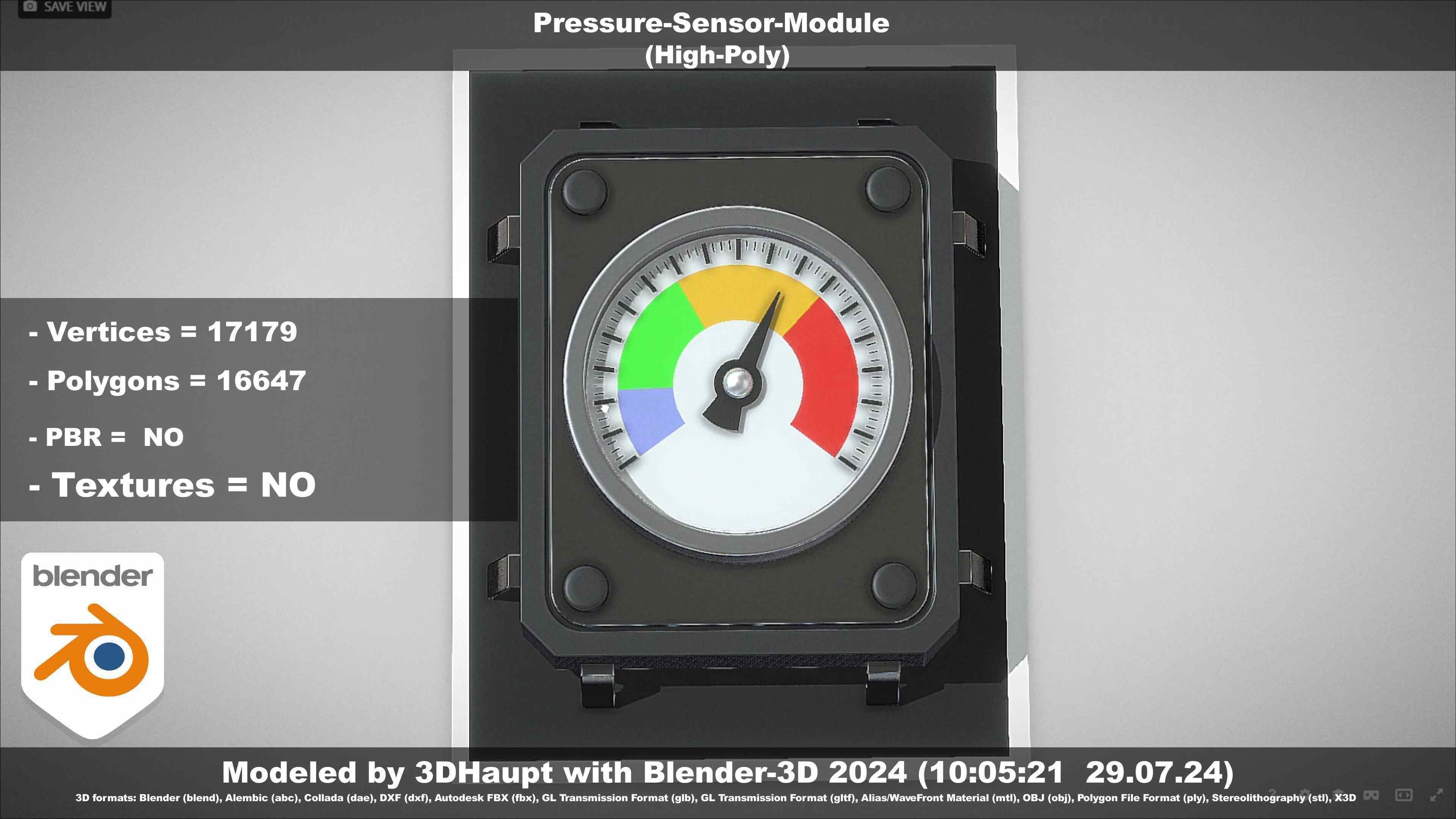 Pressure-Sensor-Module  3D model_116