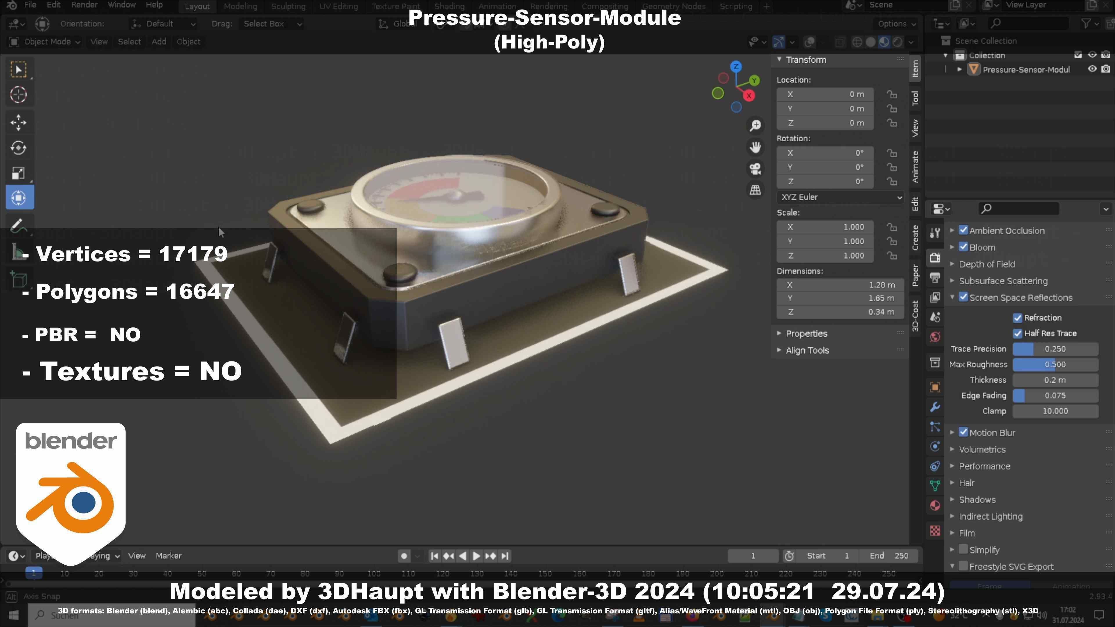 Pressure-Sensor-Module  3D model_53