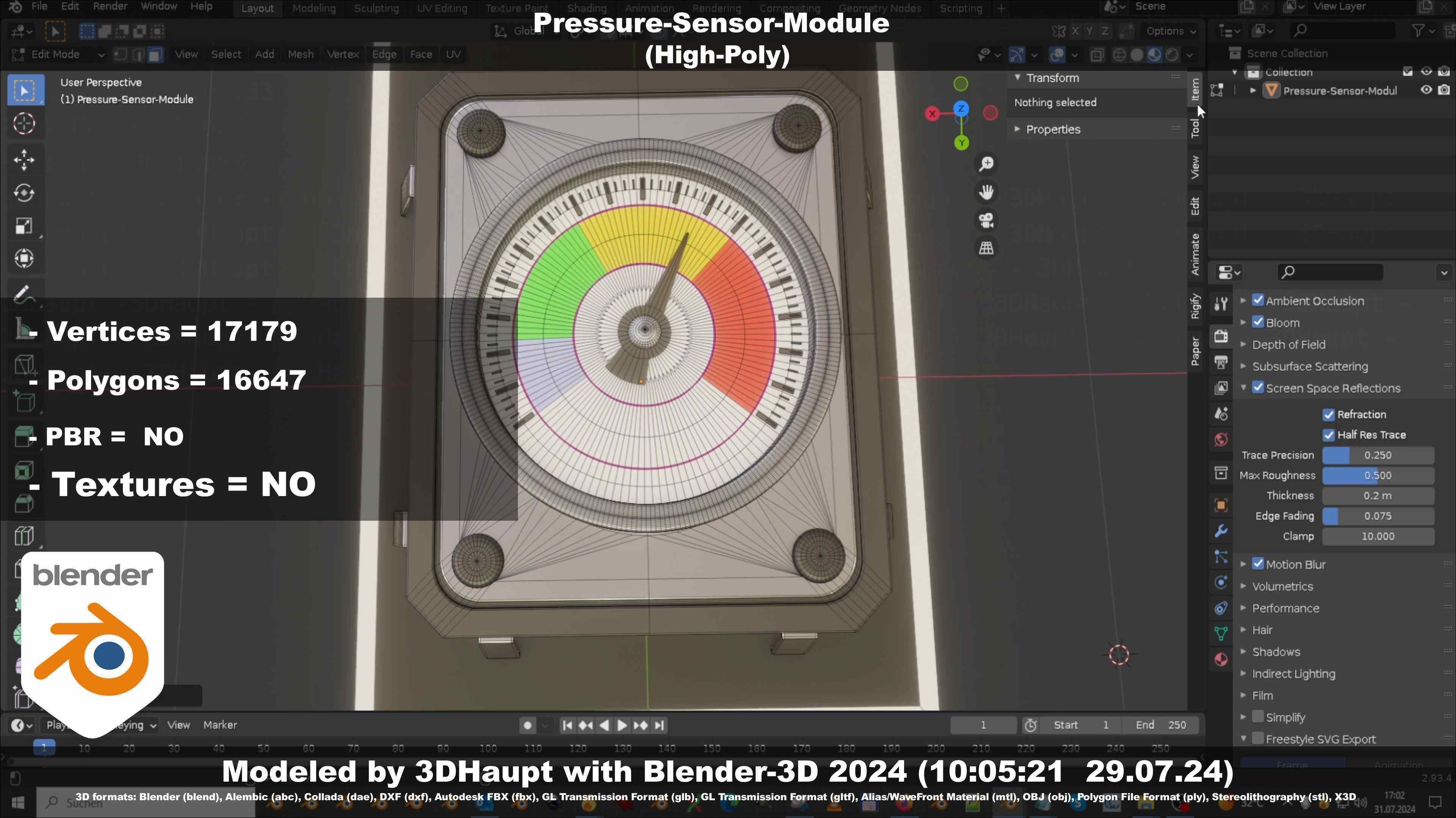 Pressure-Sensor-Module  3D model_137