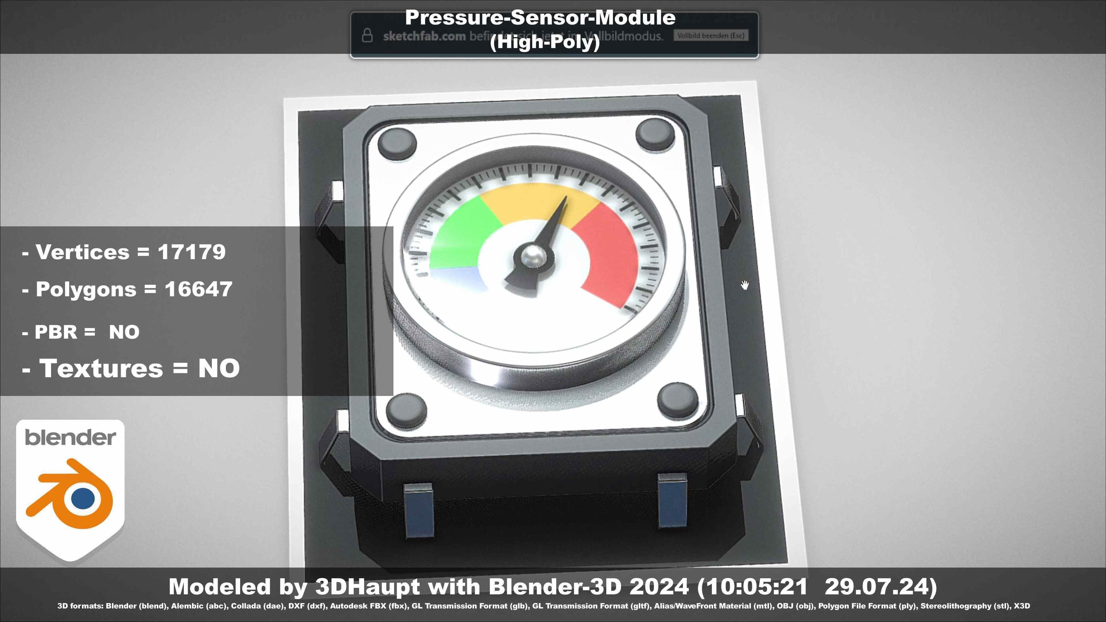Pressure-Sensor-Module  3D model_11