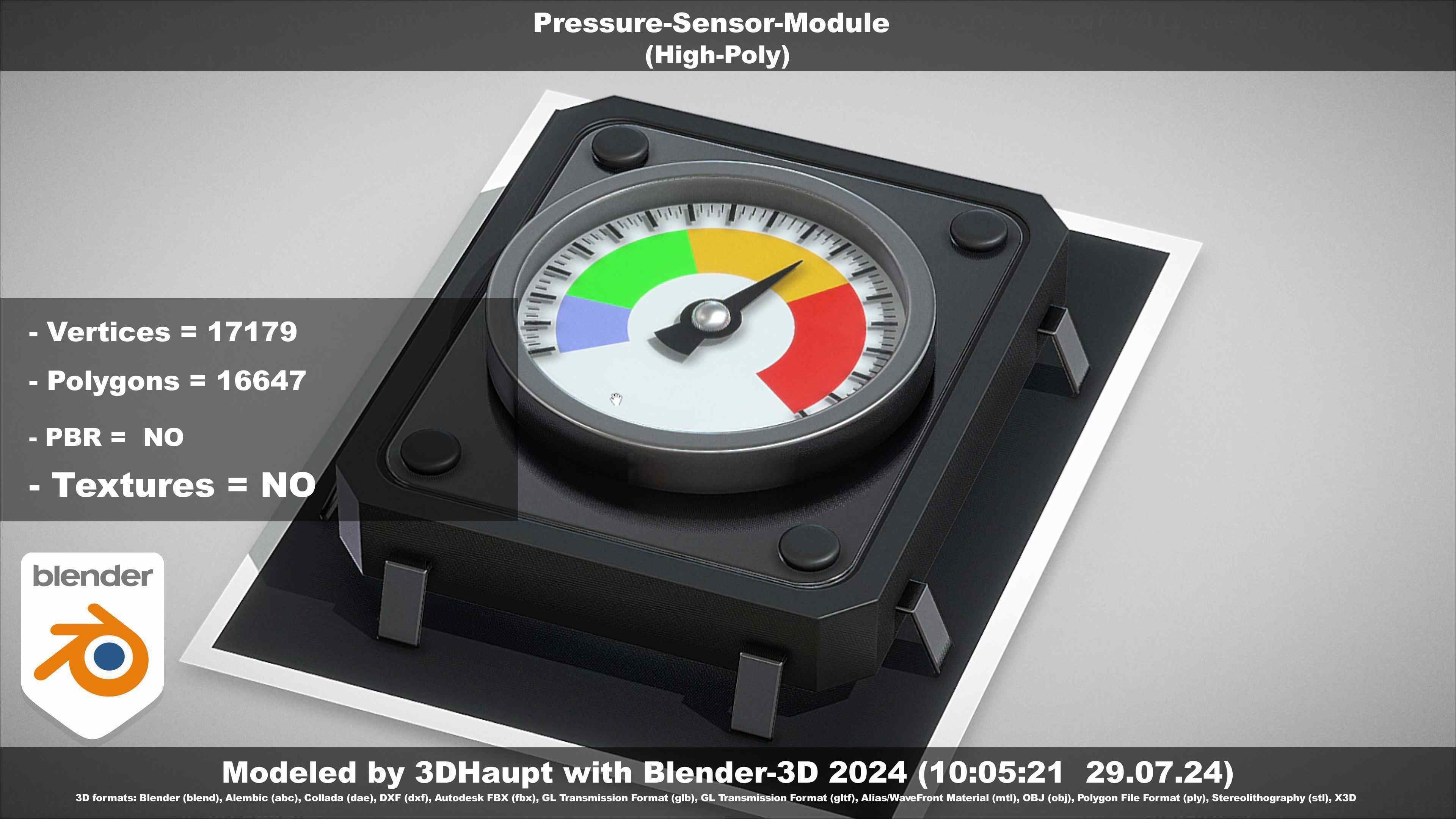 Pressure-Sensor-Module  3D model_91