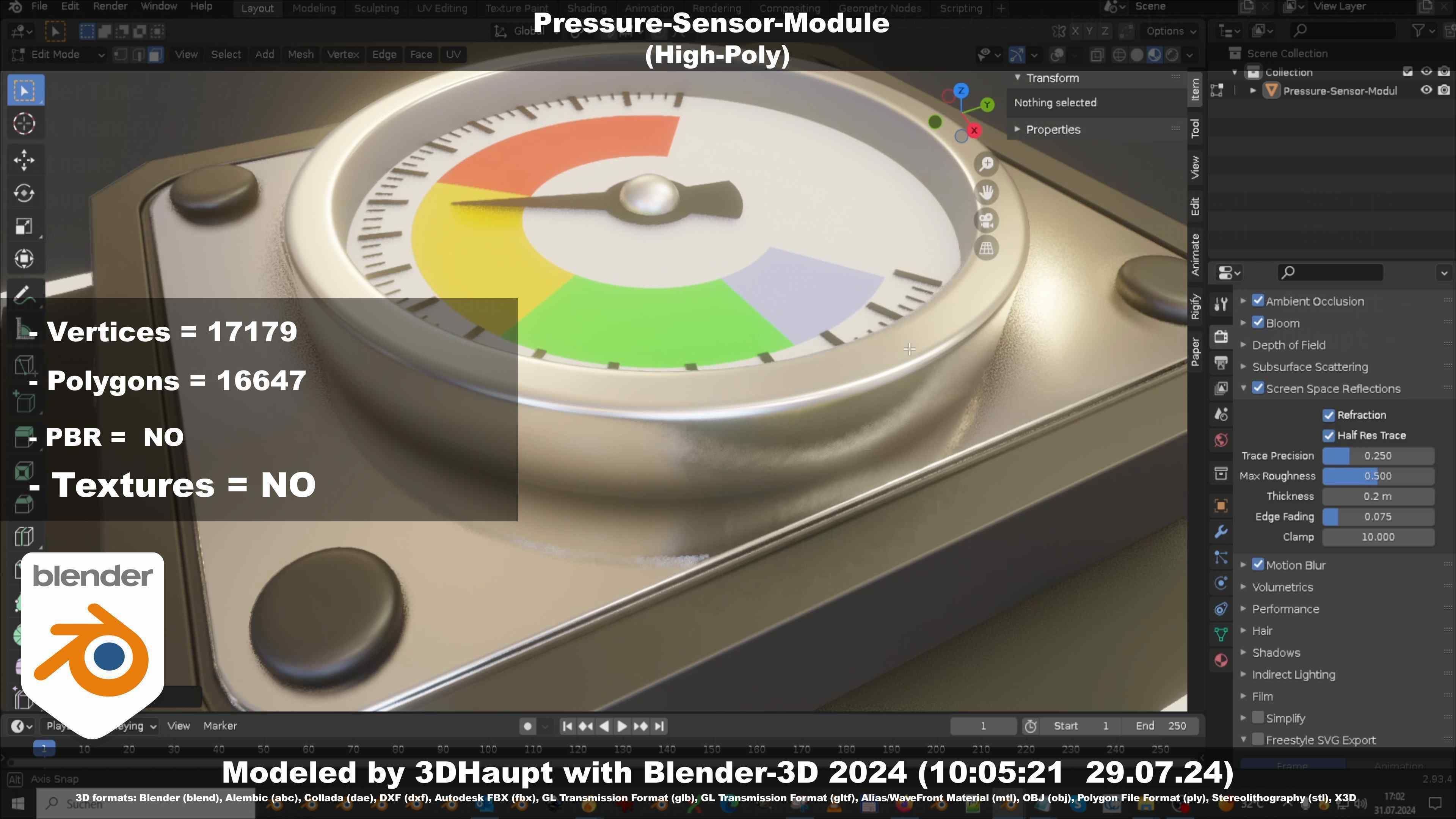 Pressure-Sensor-Module  3D model_17