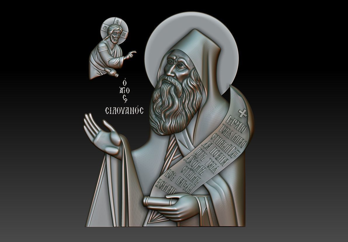 Silouan the Athonite 3D model_8