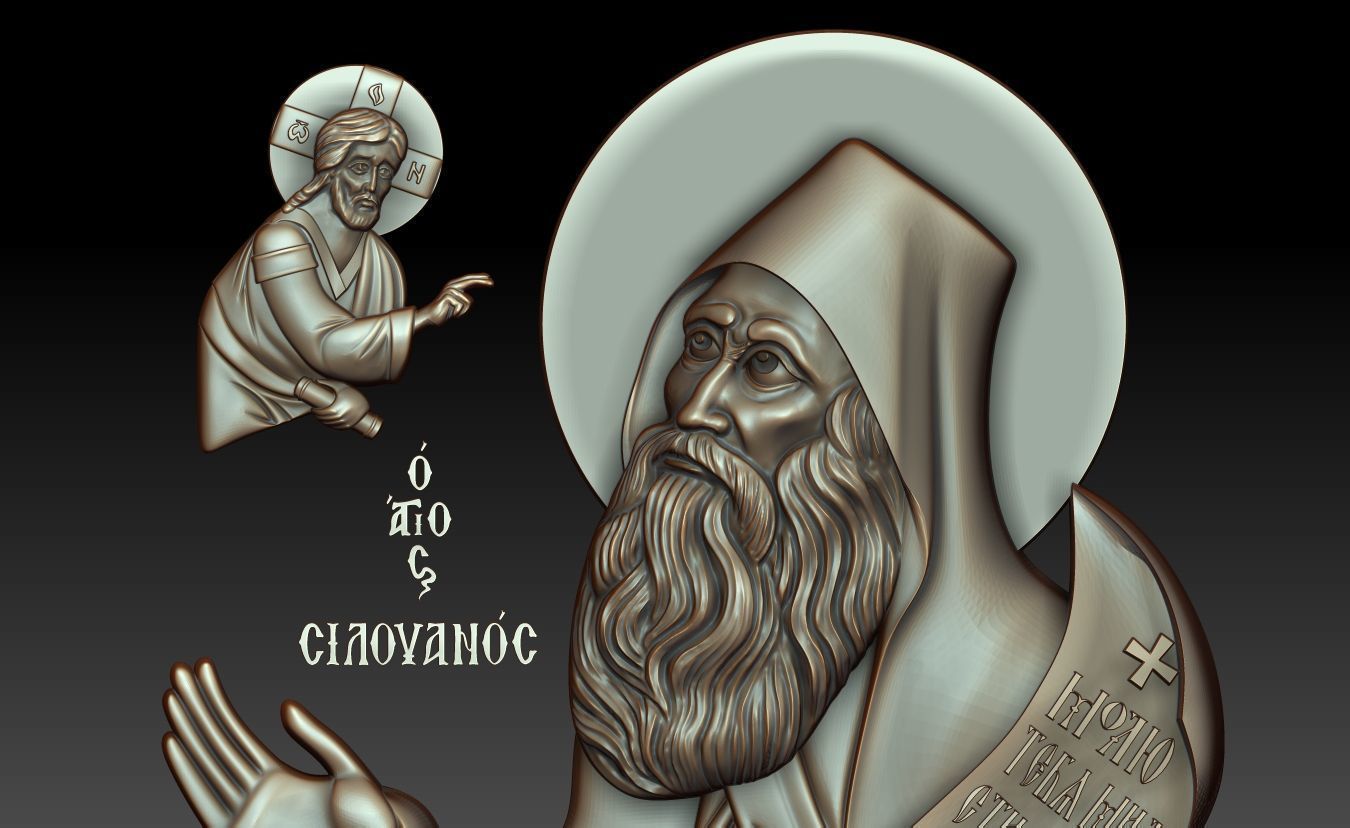 Silouan the Athonite 3D model_7