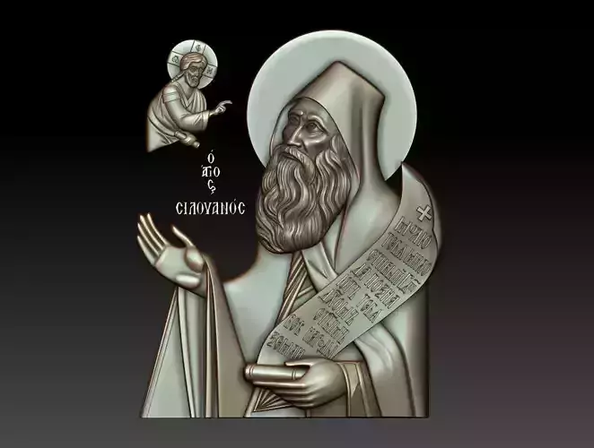 Silouan the Athonite 3D model