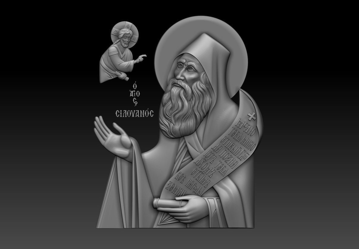 Silouan the Athonite 3D model_11