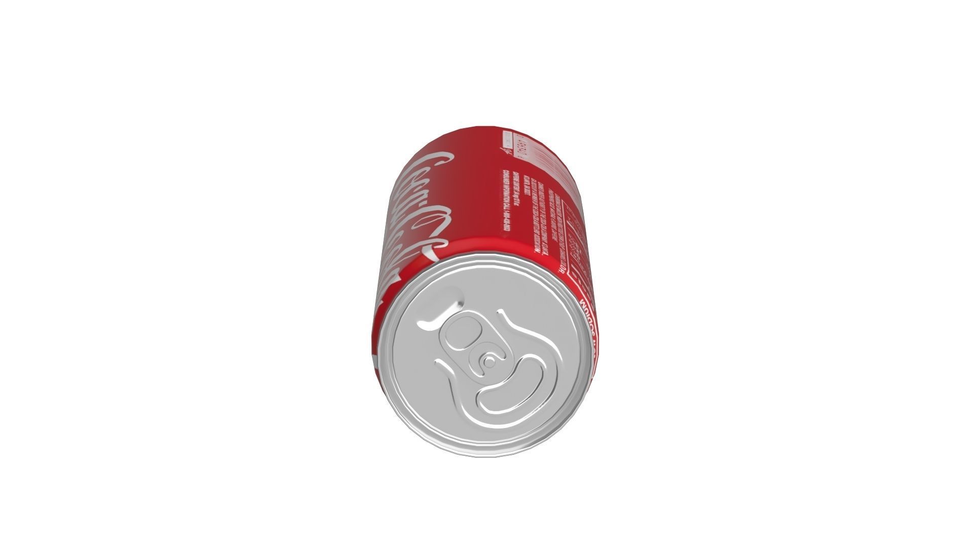Coca Cola Drink Can Slim 190ml 01 Low-poly 3D model_12