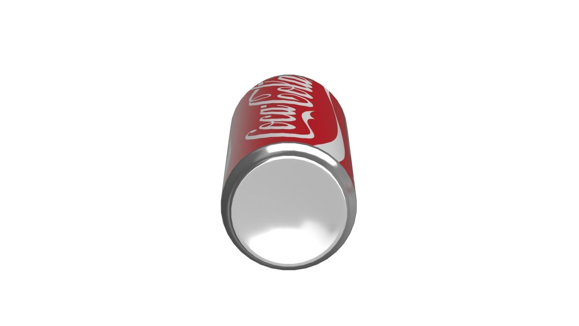 Coca Cola Drink Can Slim 190ml 01 Low-poly 3D model_13