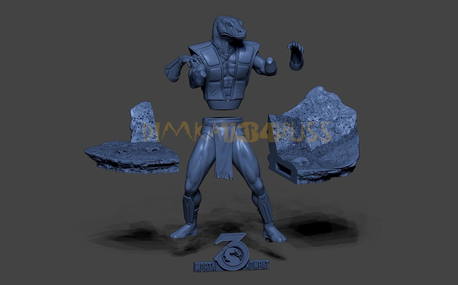 reptile 3D print model_5
