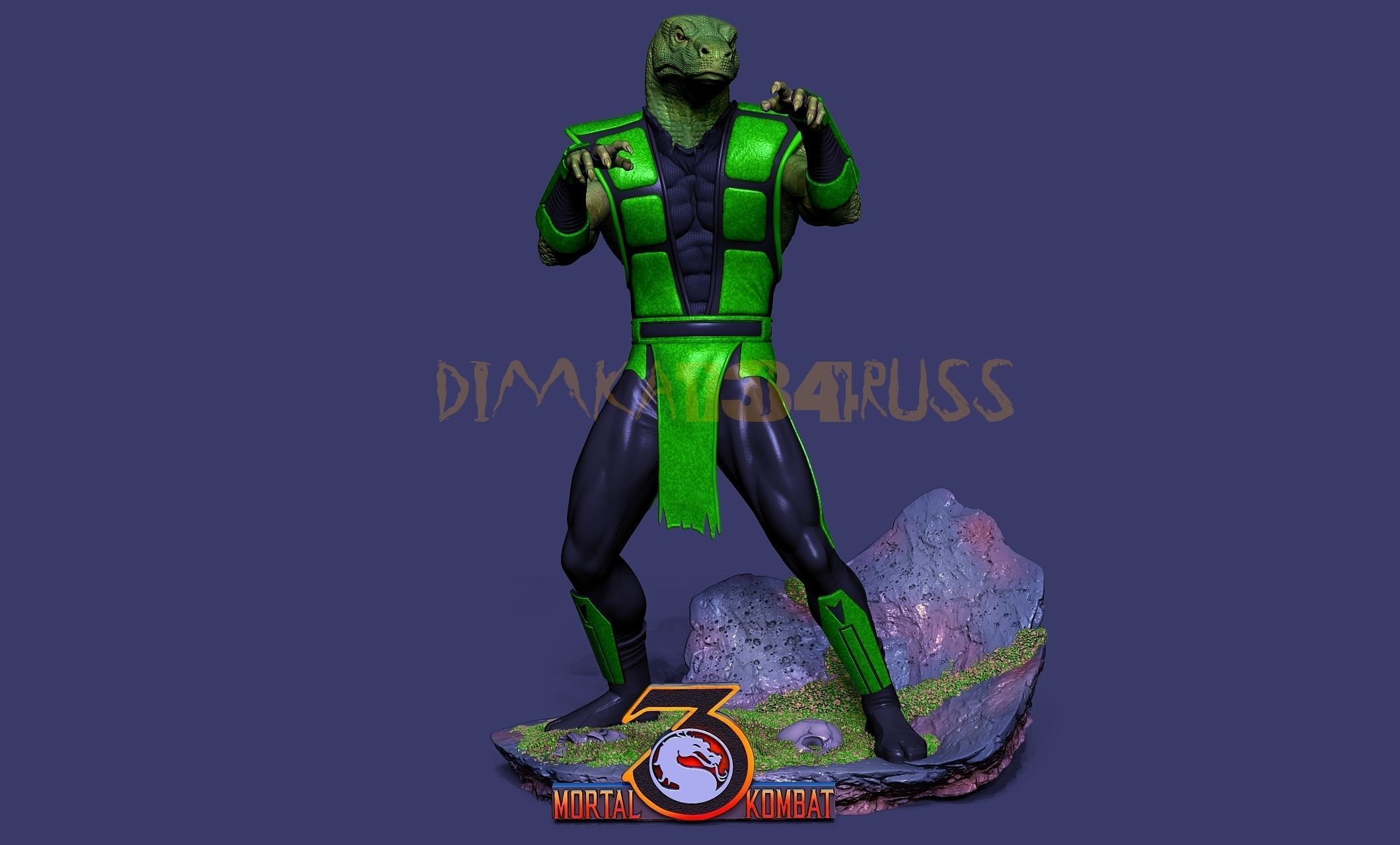 reptile 3D print model_7