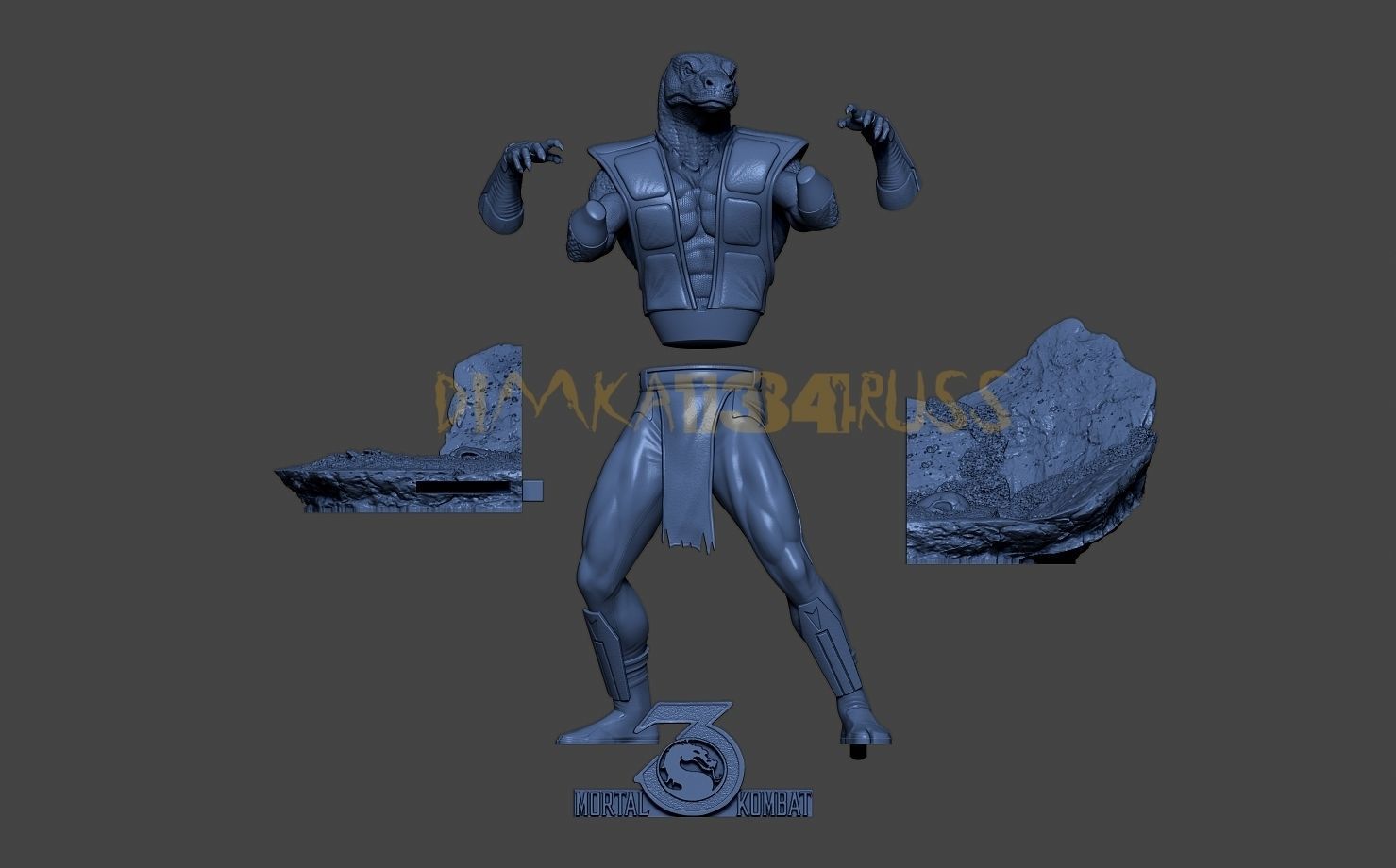 reptile 3D print model_13