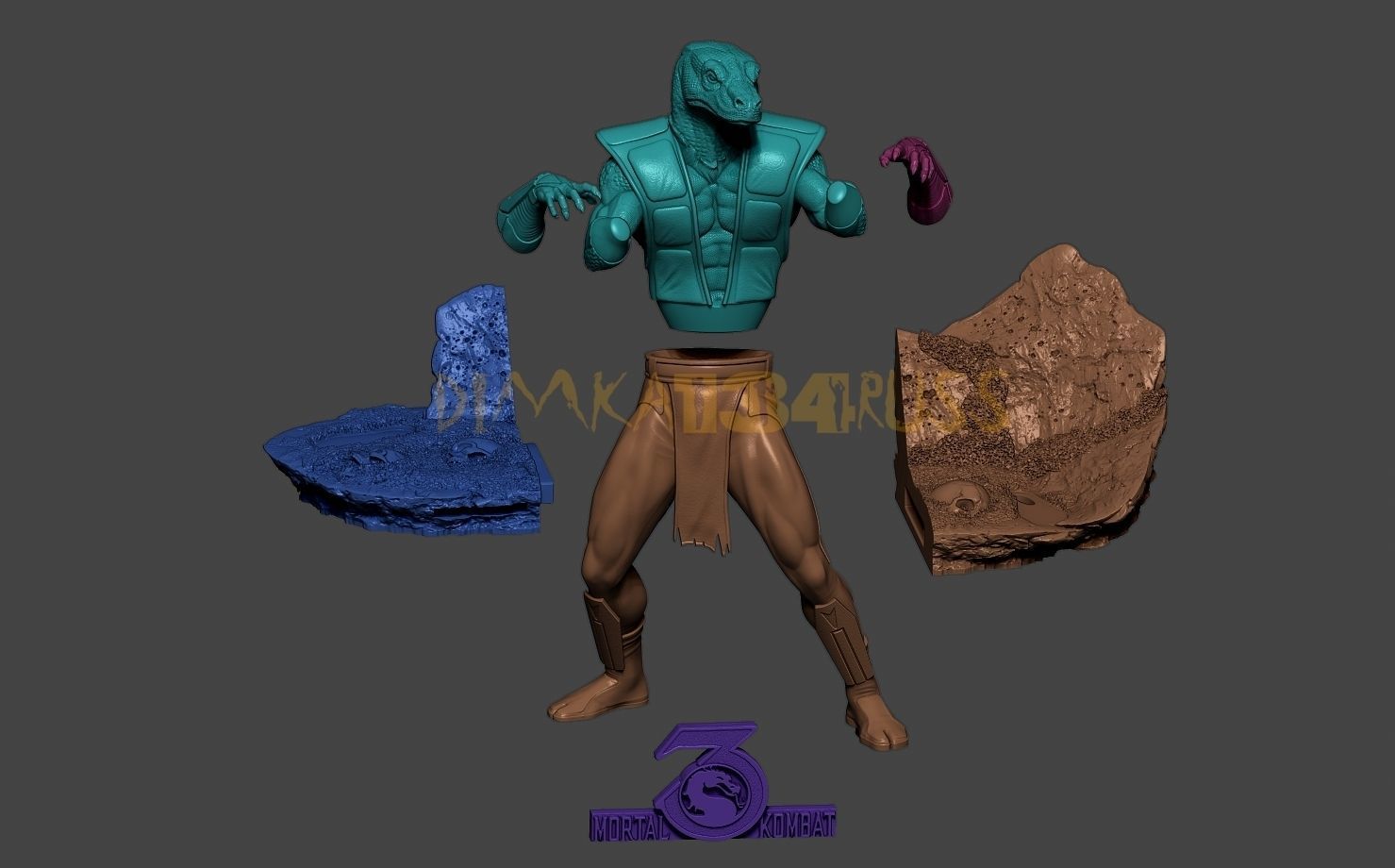 reptile 3D print model_3