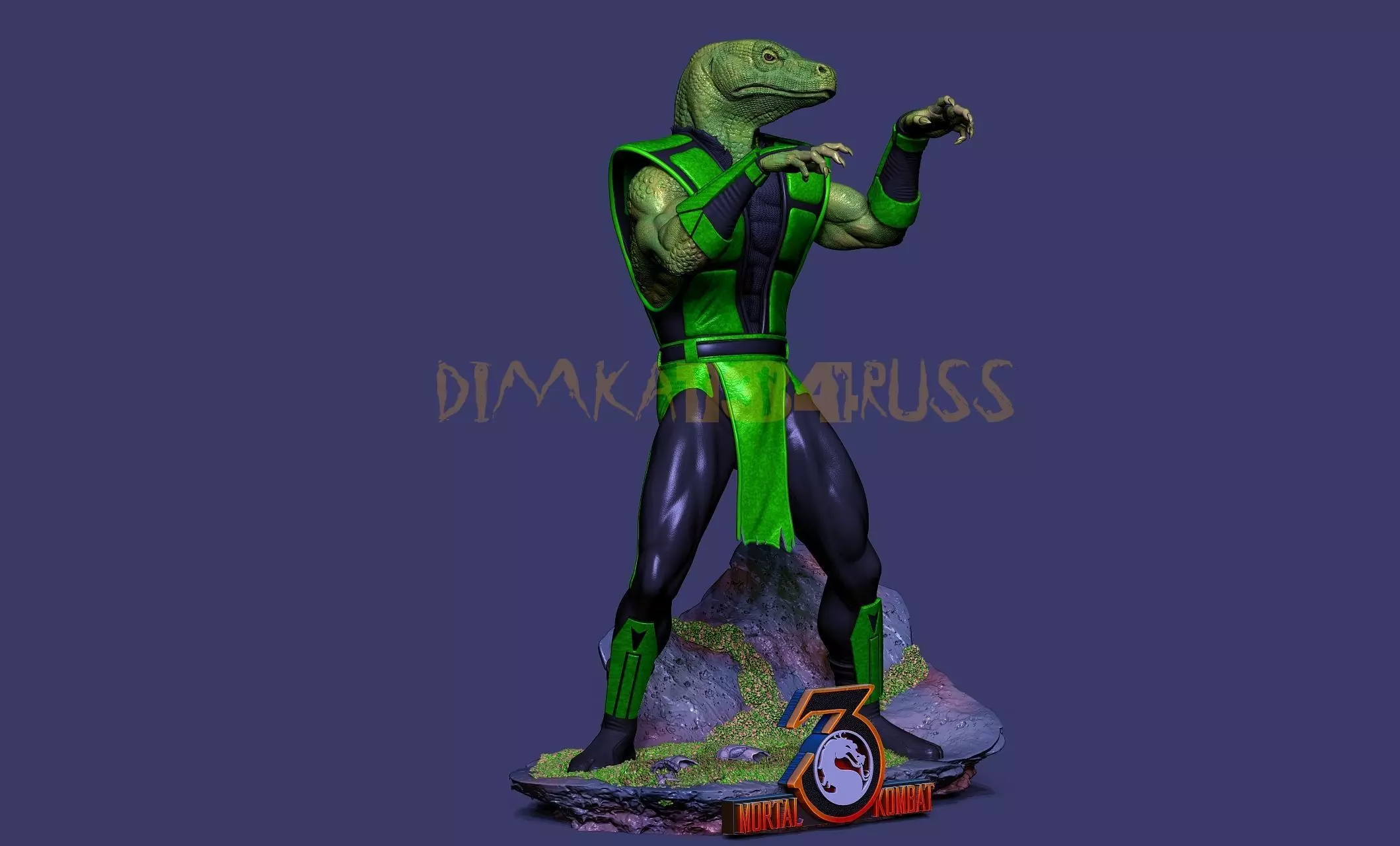 reptile 3D print model_0