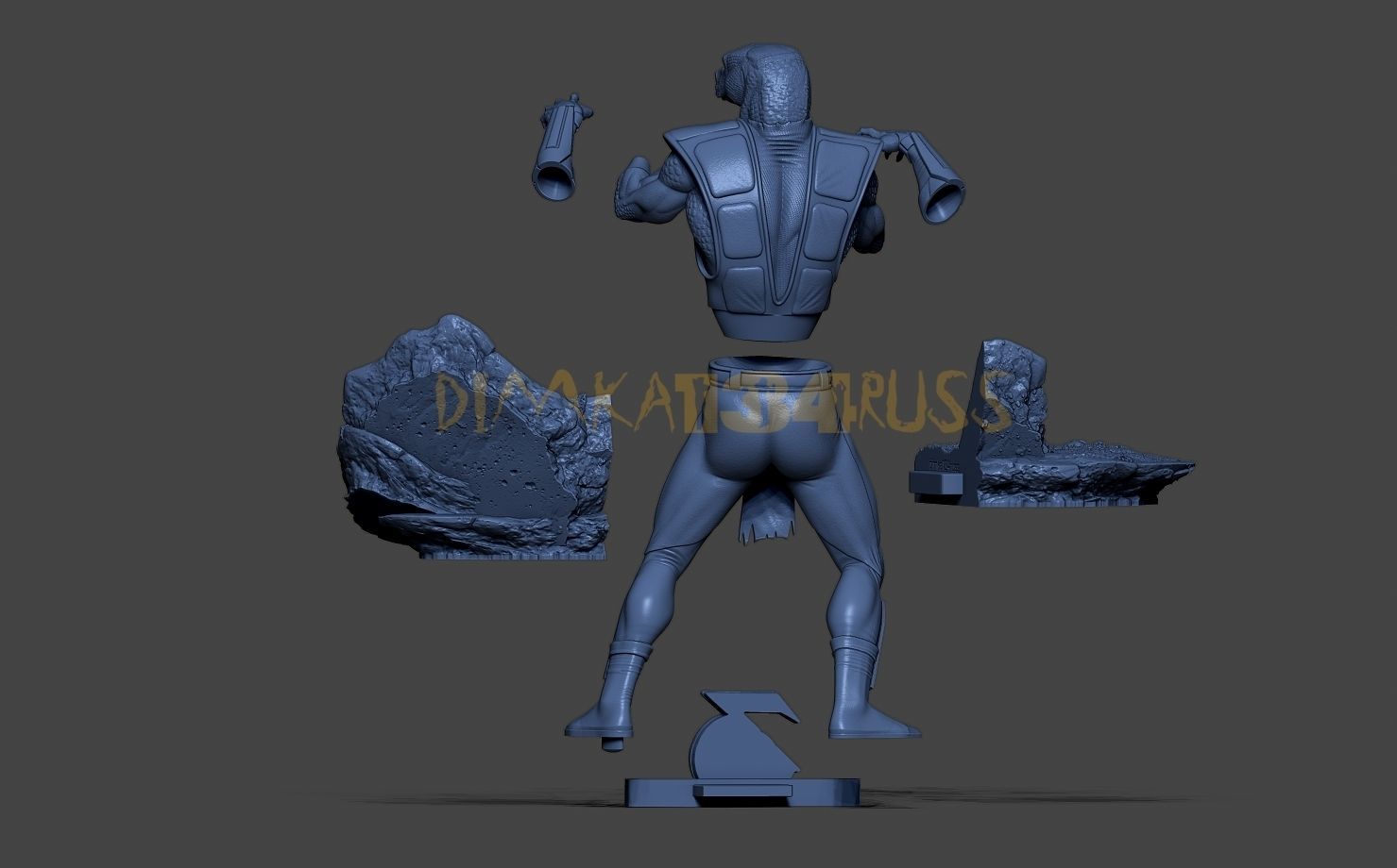 reptile 3D print model_4