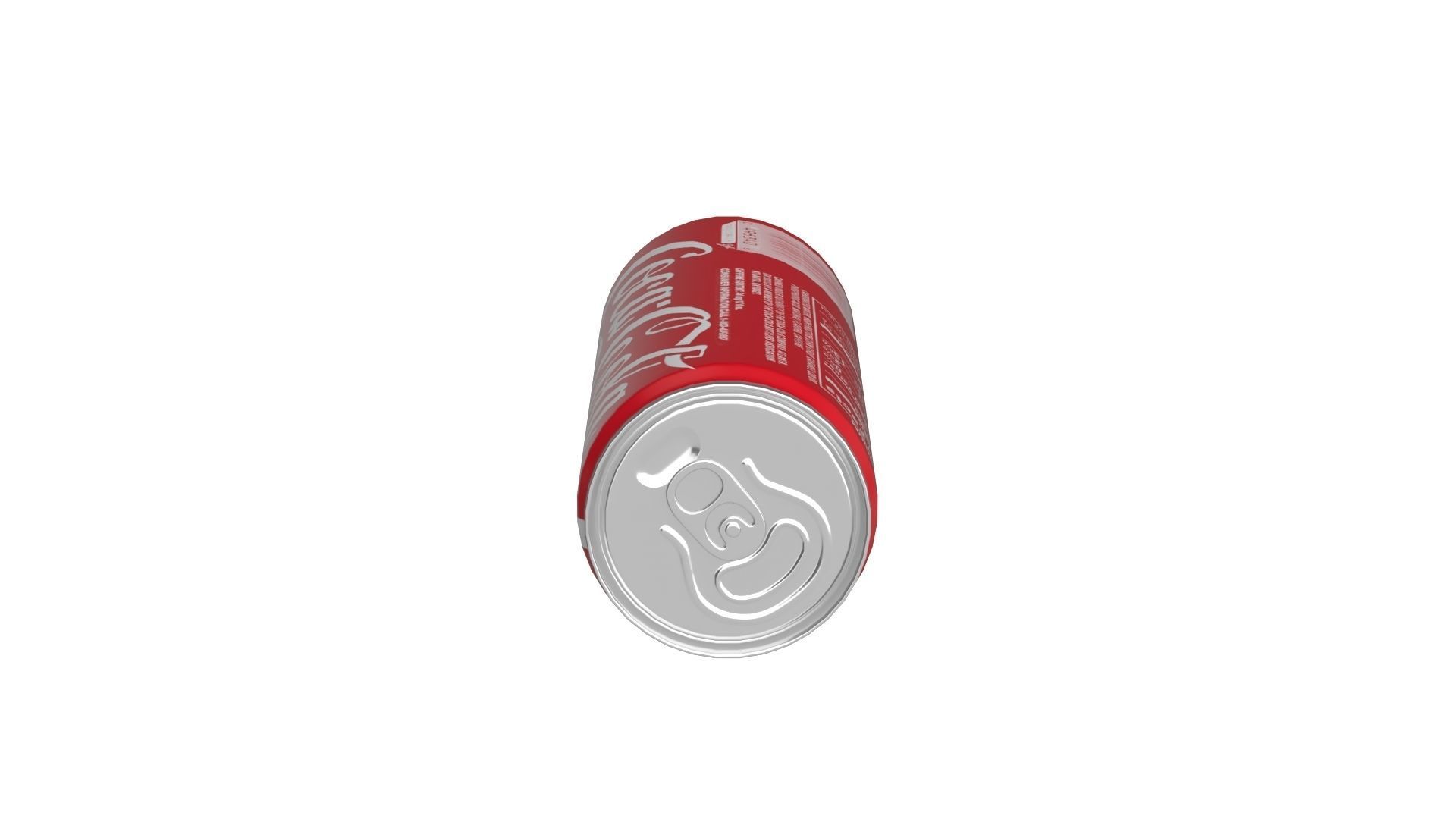 Coca Cola Drink Can Slim 250ml 02 Low-poly 3D model_13